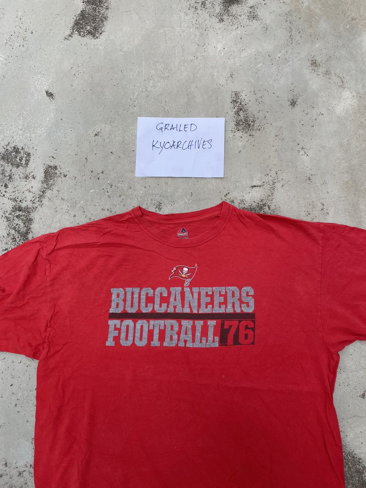 Majestic BUCCANEERS FOOTBALL 76 TEE Size US XXL / EU 58 / 5 - 2 Thumbnail
