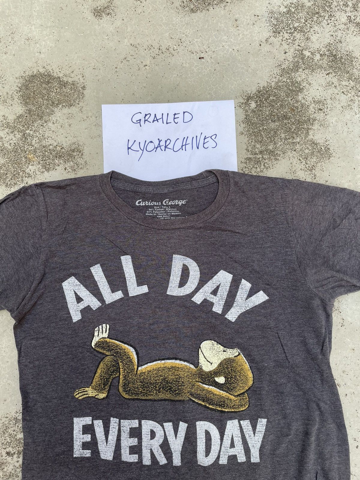 Japanese Brand ALL DAY EVERY DAY MONKEY TEE Size US S / EU 44-46 / 1 - 2 Thumbnail