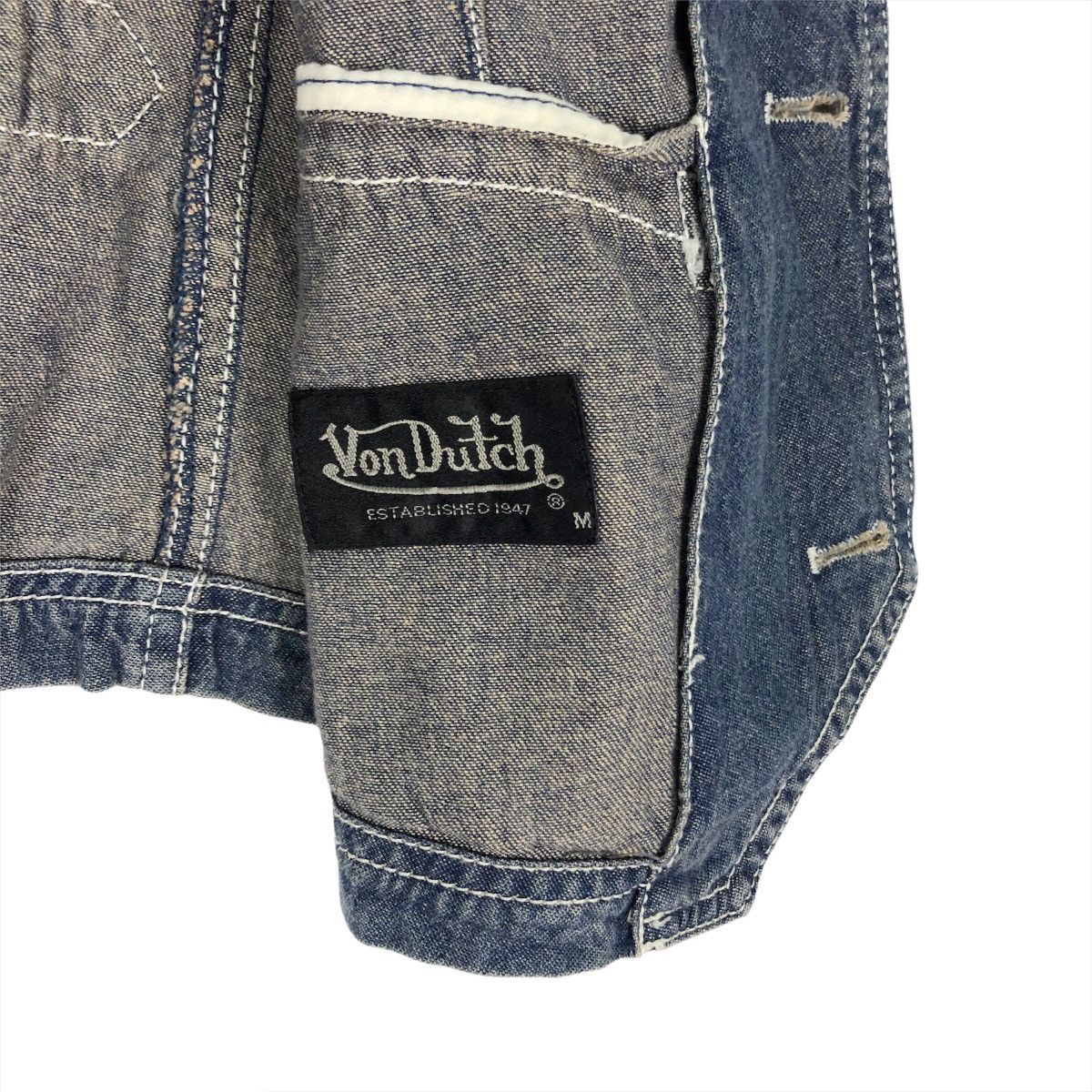 Von Dutch ⚡️VON DUTCH Jeans Indigo Vest Button Size US M / EU 48-50 / 2 - 11 Thumbnail