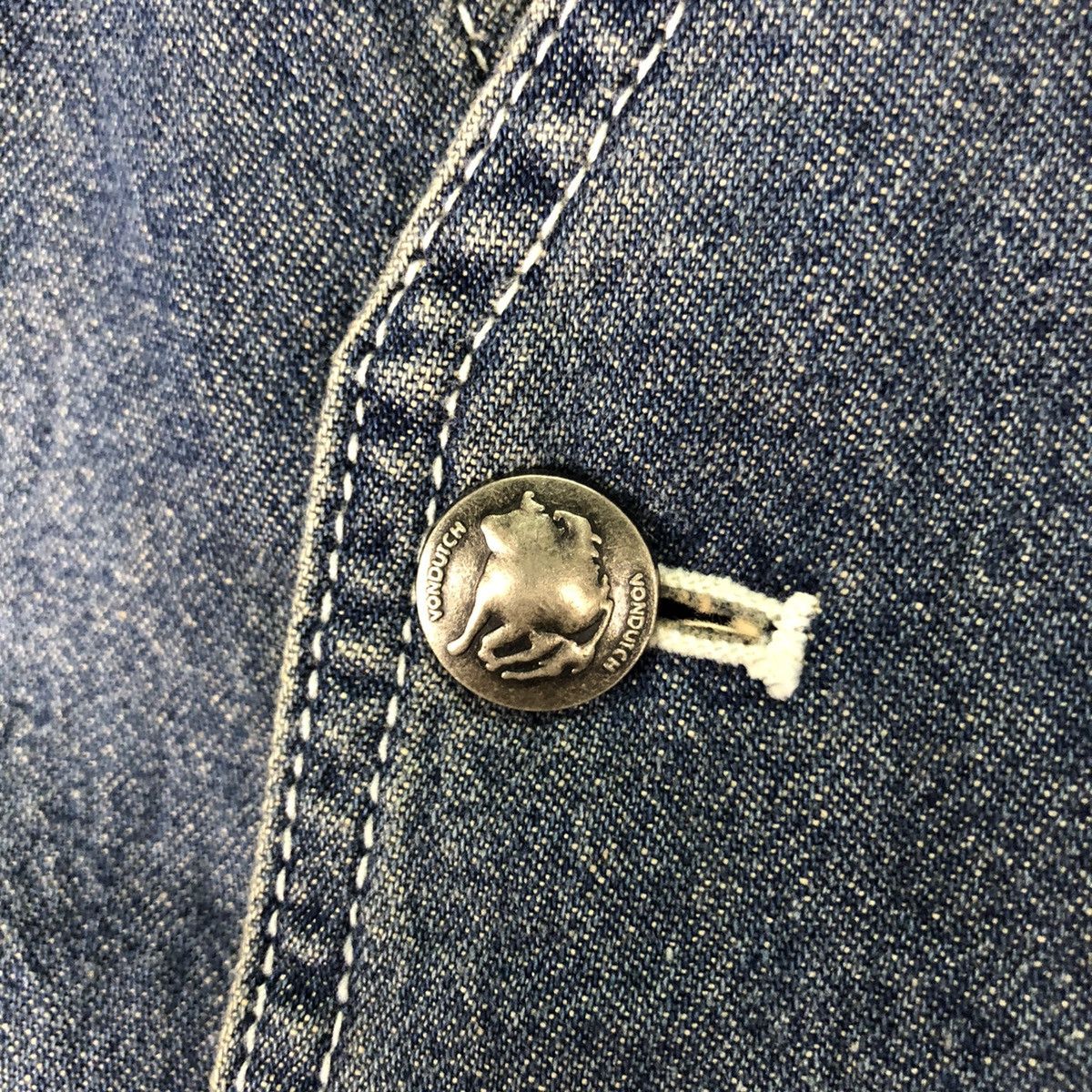 Von Dutch ⚡️VON DUTCH Jeans Indigo Vest Button Size US M / EU 48-50 / 2 - 7 Thumbnail