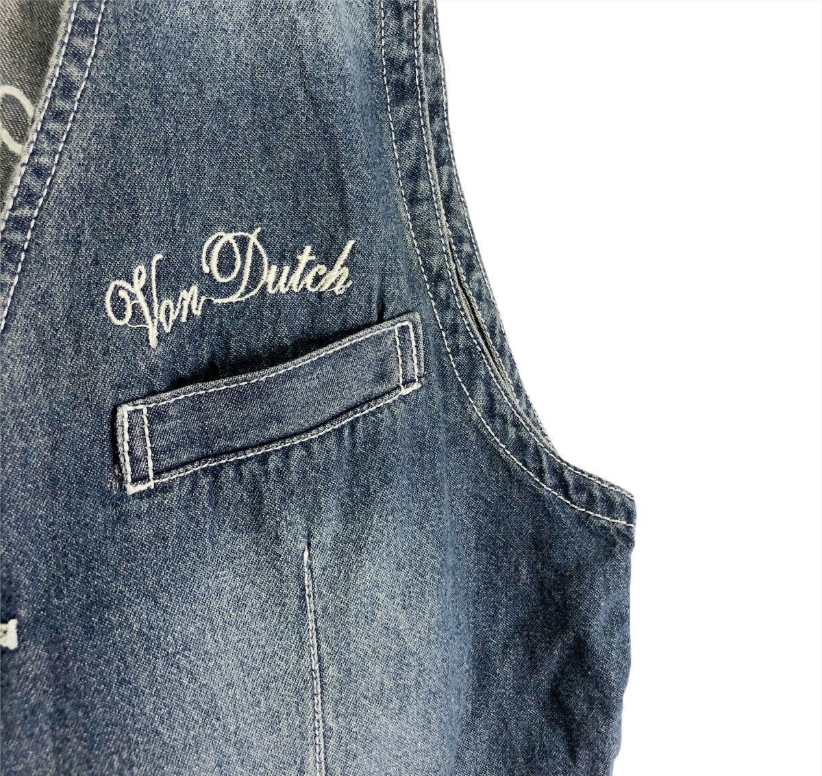 Von Dutch ⚡️VON DUTCH Jeans Indigo Vest Button Size US M / EU 48-50 / 2 - 5 Thumbnail