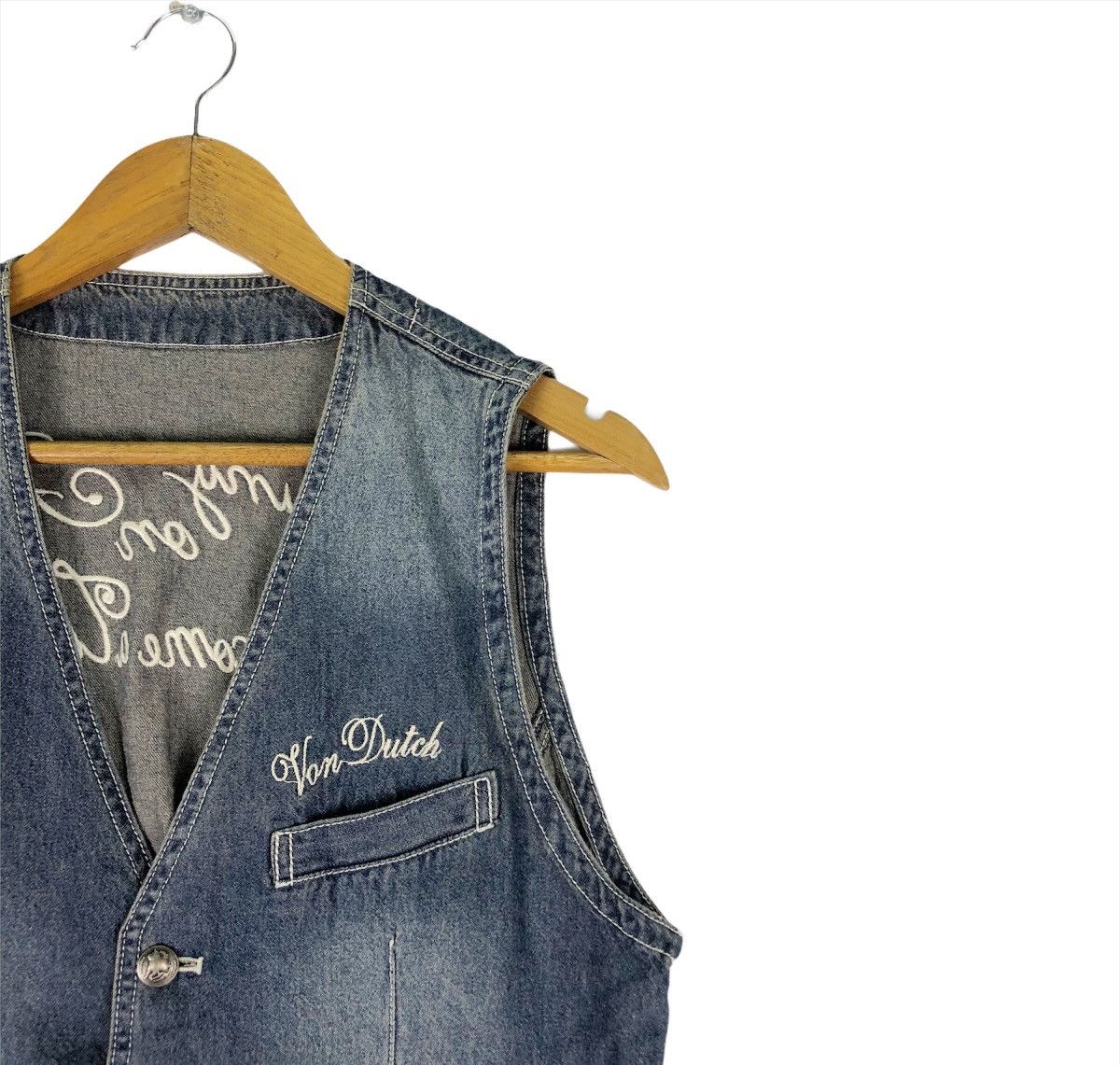 Von Dutch ⚡️VON DUTCH Jeans Indigo Vest Button Size US M / EU 48-50 / 2 - 4 Thumbnail