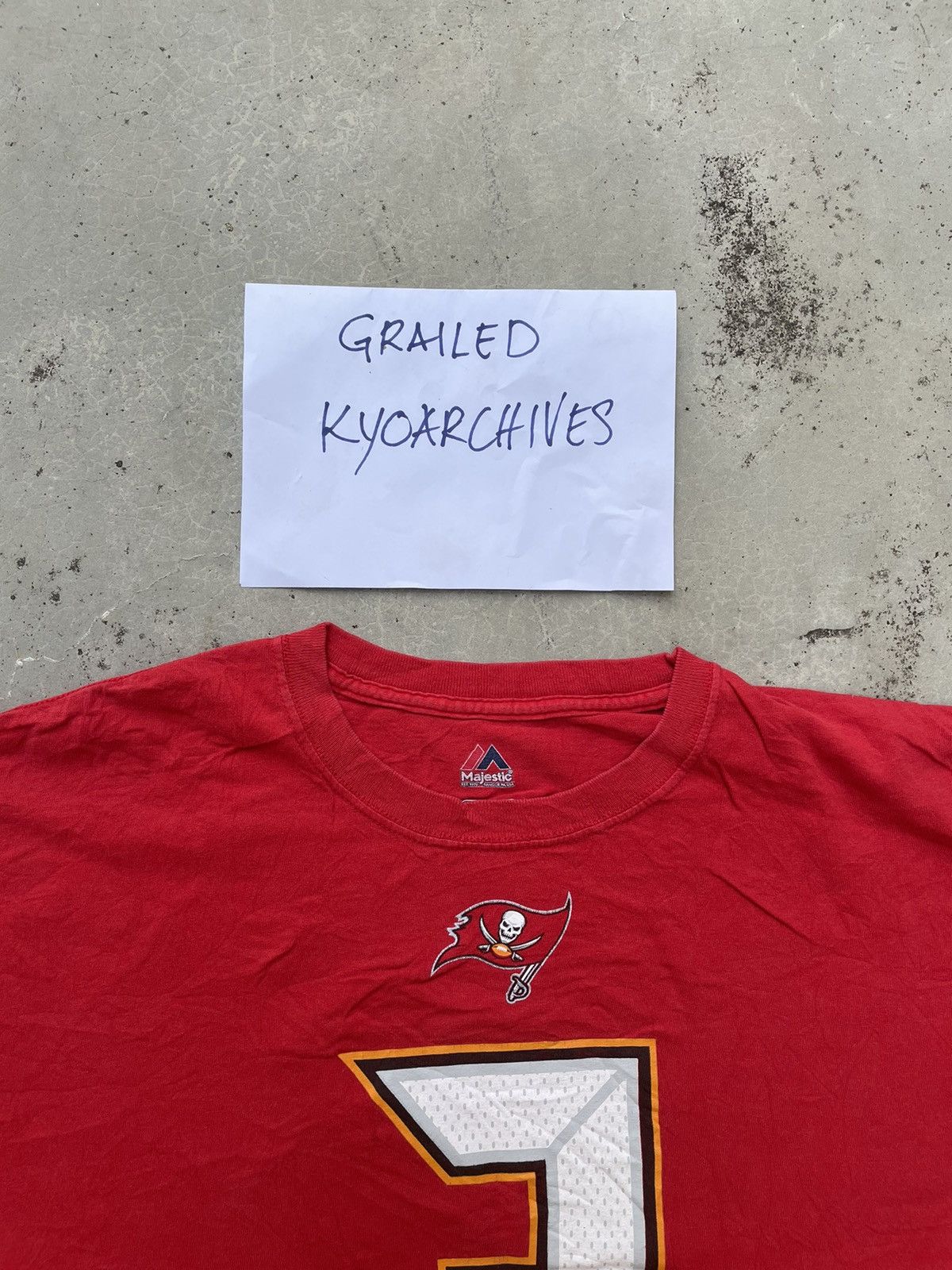 Majestic × NFL BUCCANEERS FOOTBALL NO 3 TEE Size US XXL / EU 58 / 5 - 3 Thumbnail