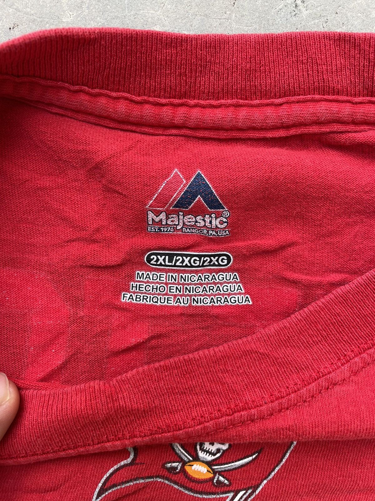 Majestic × NFL BUCCANEERS FOOTBALL NO 3 TEE Size US XXL / EU 58 / 5 - 6 Thumbnail
