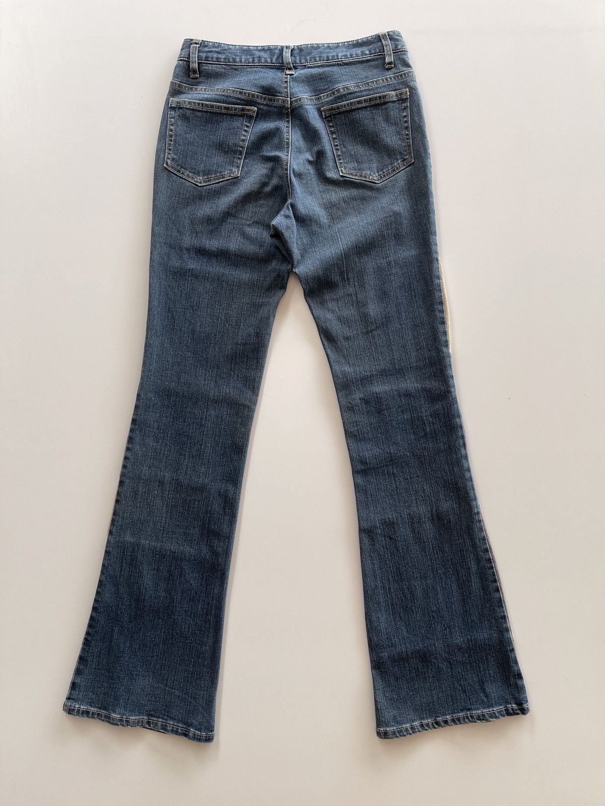 Japanese Brand Vintage Oririn Patchwork Flare Pants Size 26" / US 2 / IT 38 - 11 Thumbnail