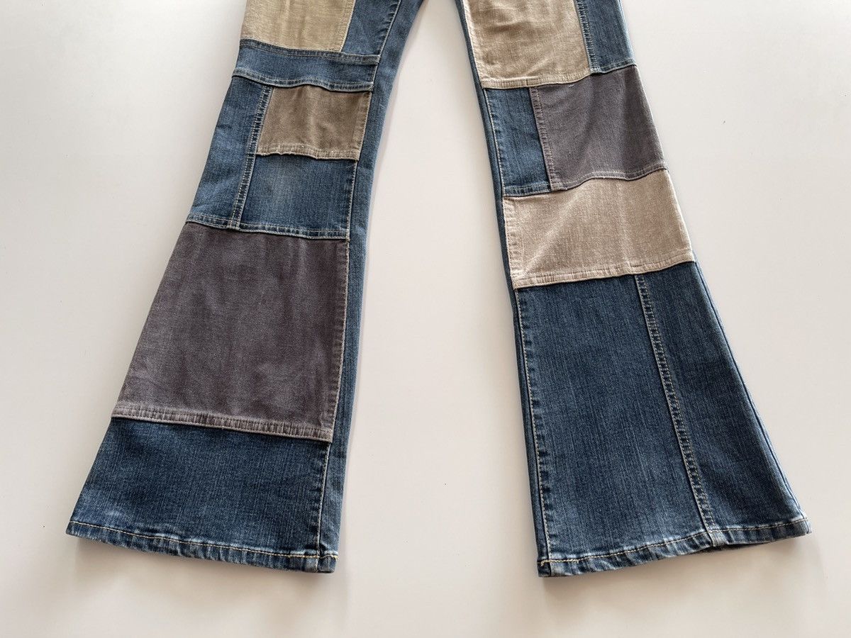 Japanese Brand Vintage Oririn Patchwork Flare Pants Size 26" / US 2 / IT 38 - 8 Thumbnail