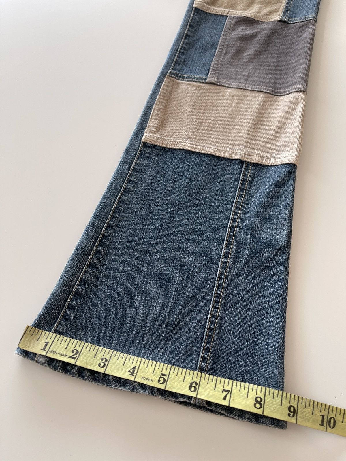 Vintage Oririn Patchwork Flare Pants