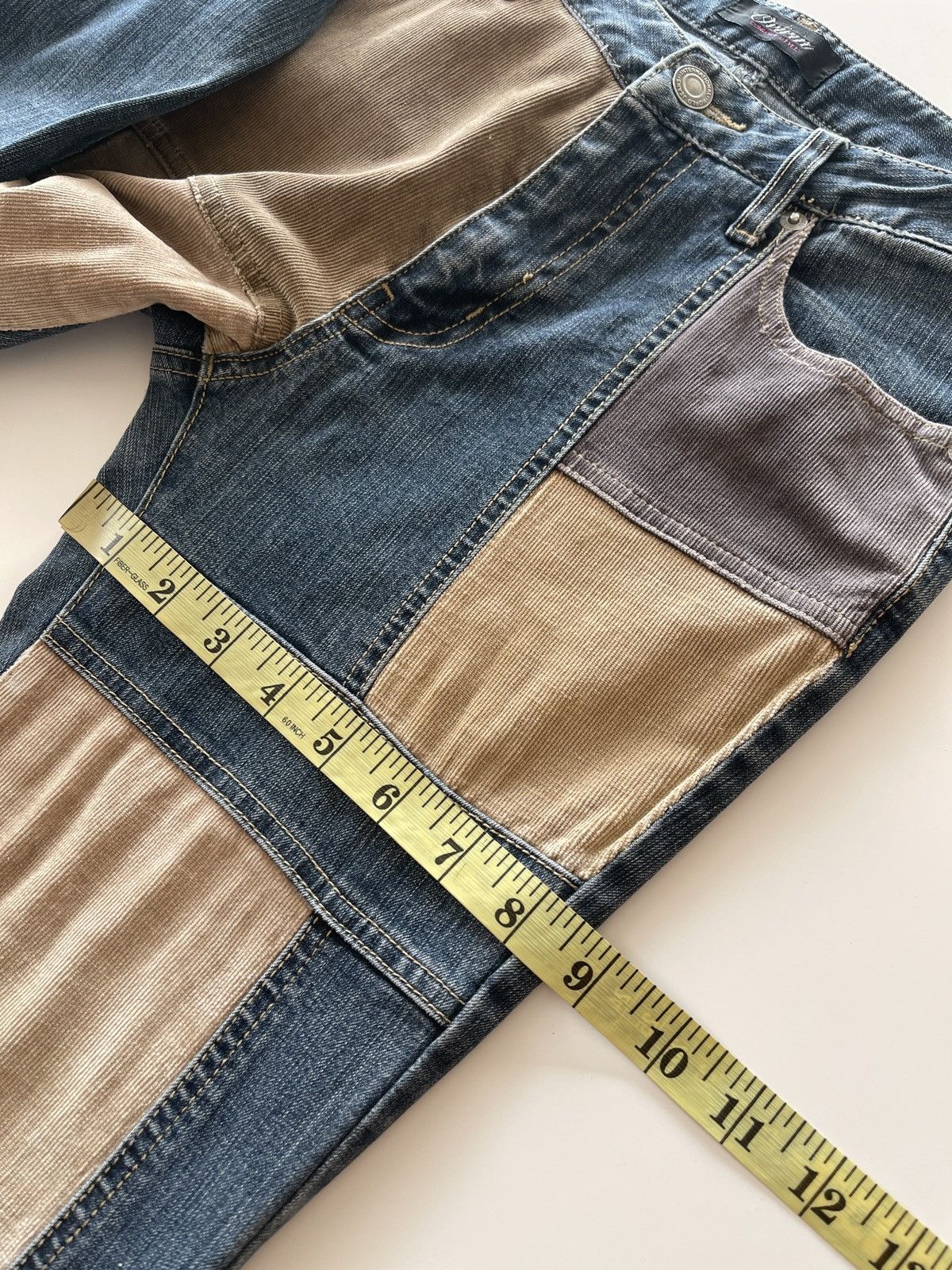 Japanese Brand Vintage Oririn Patchwork Flare Pants Size 26" / US 2 / IT 38 - 14 Thumbnail