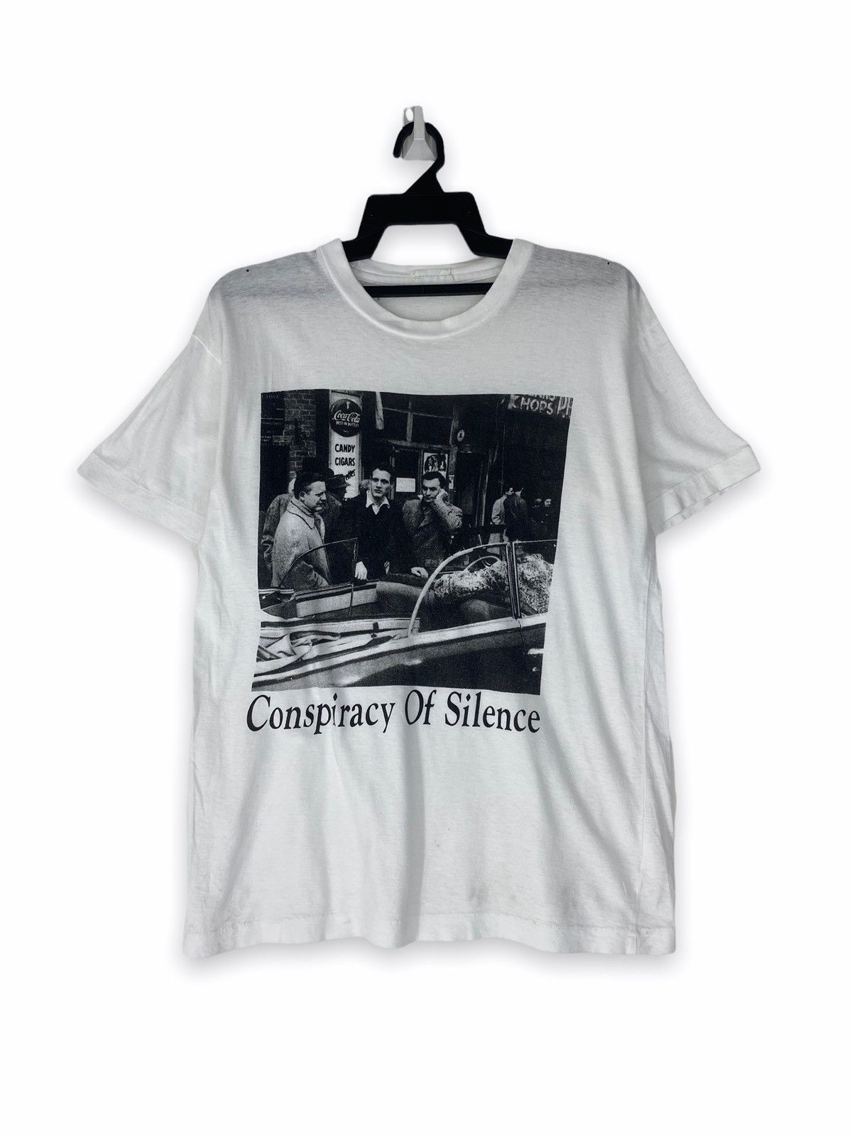 image of Movie x Vintage Conspiracy Of Silence in White, Men's (Size Medium)