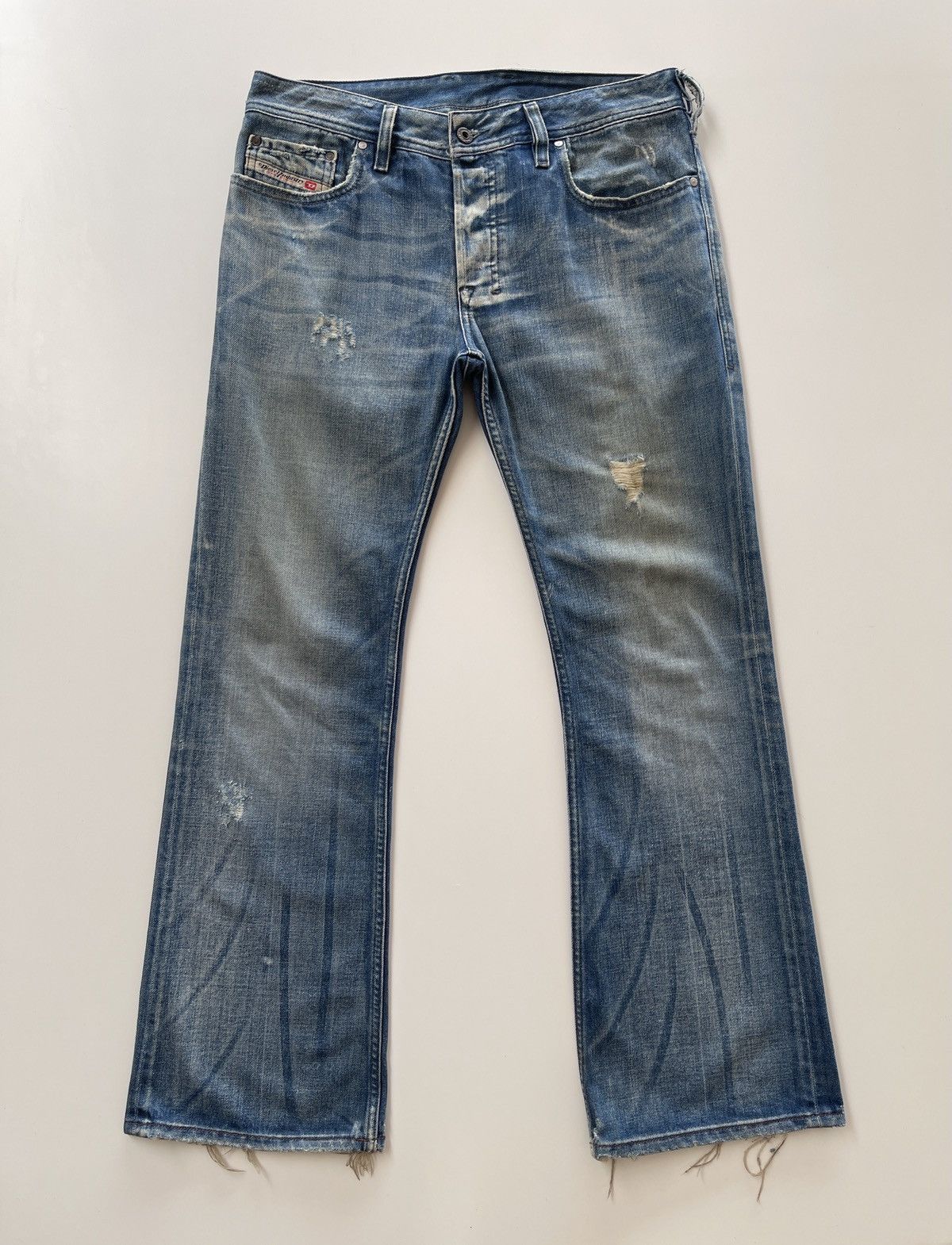 Diesel Diesel Italy Rusty Flare Denim Size US 31 - 5 Thumbnail