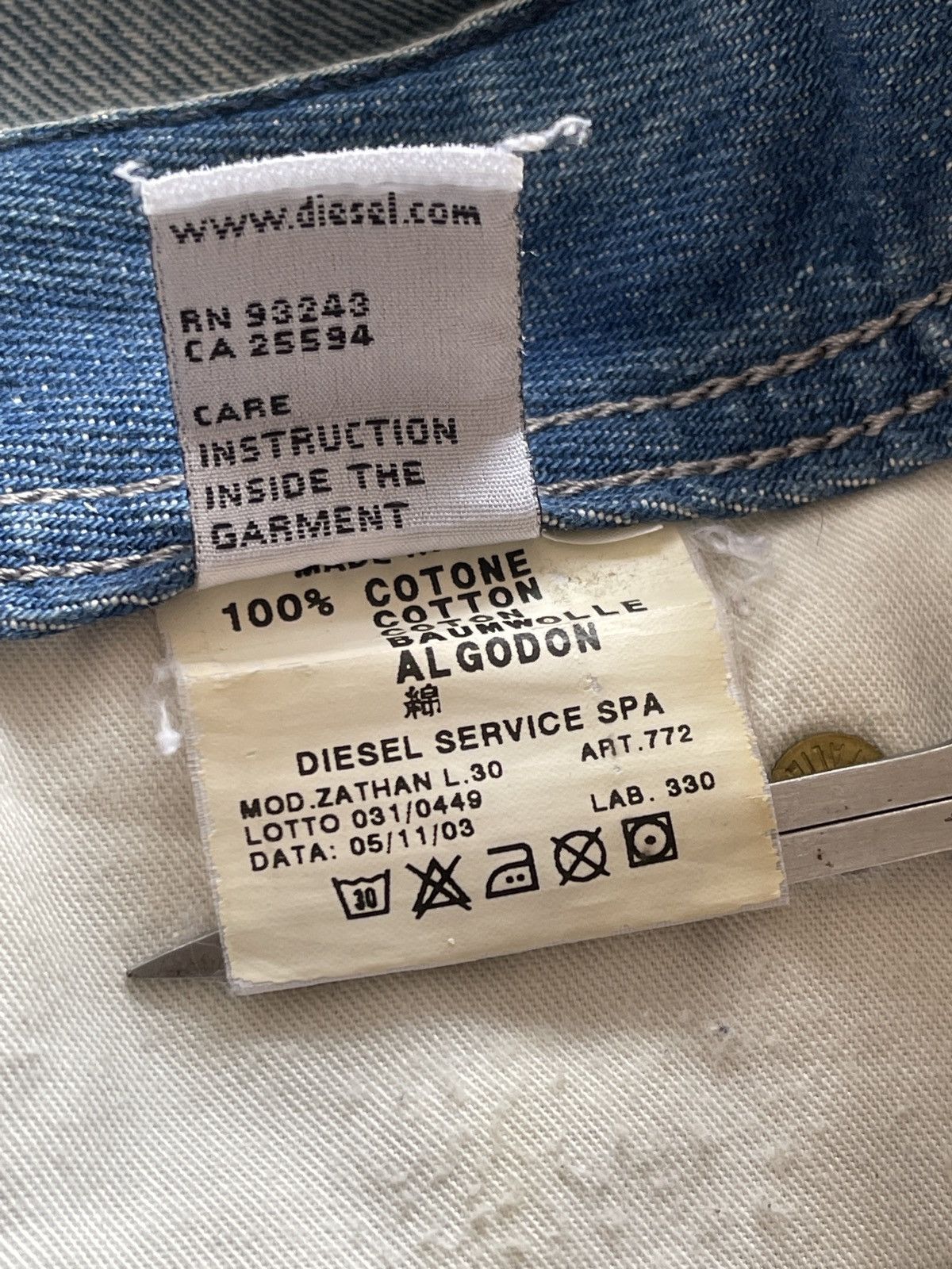 Diesel Diesel Italy Rusty Flare Denim Size US 31 - 15 Thumbnail
