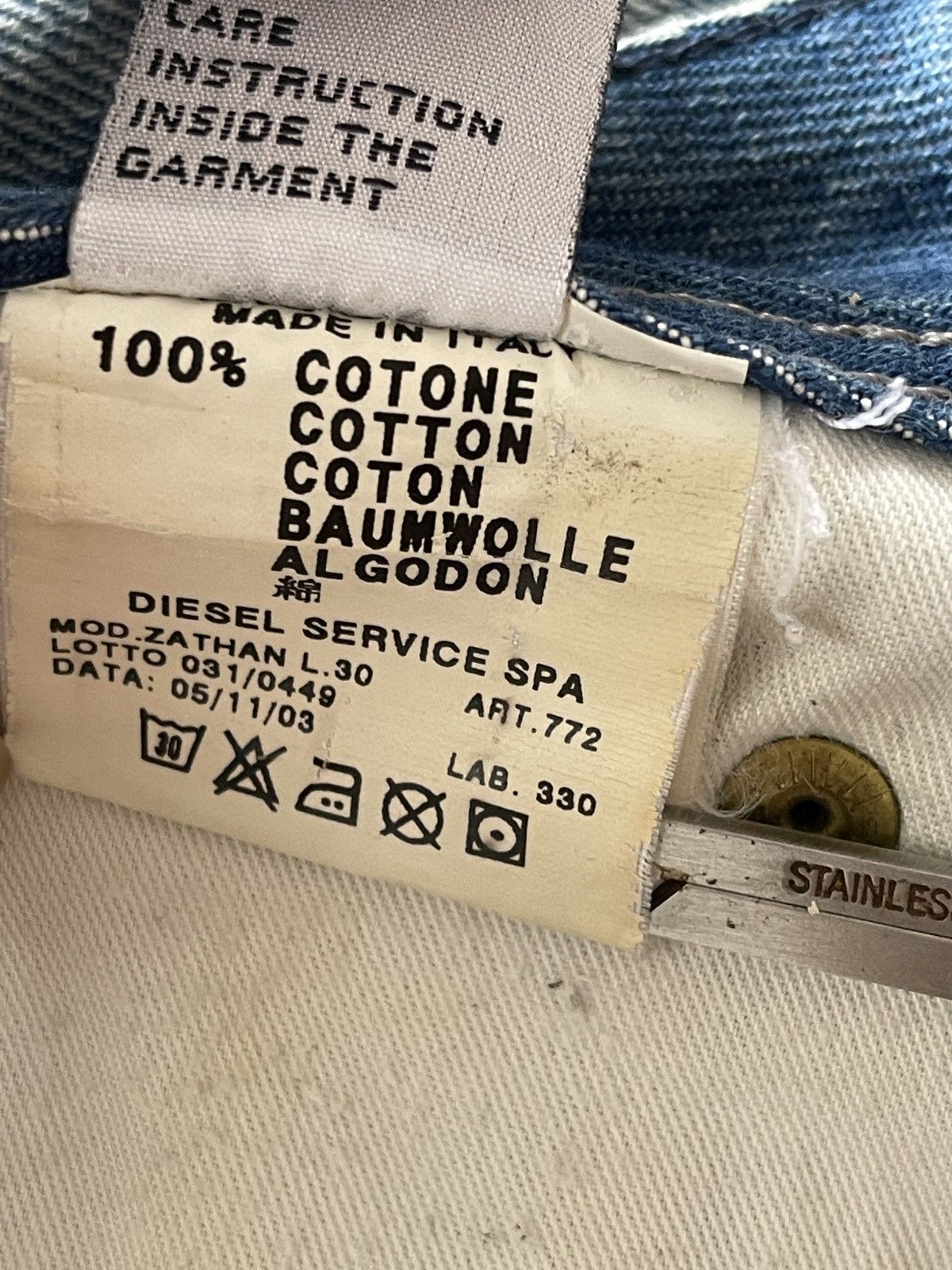 Diesel Diesel Italy Rusty Flare Denim Size US 31 - 17 Thumbnail