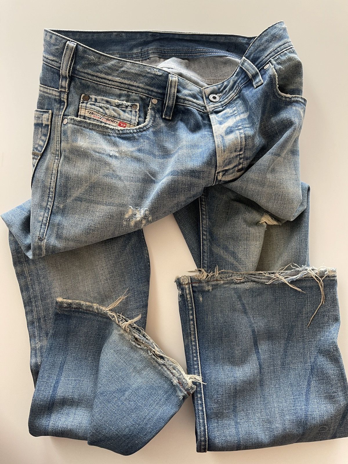 Diesel Diesel Italy Rusty Flare Denim Size US 31 - 12 Thumbnail