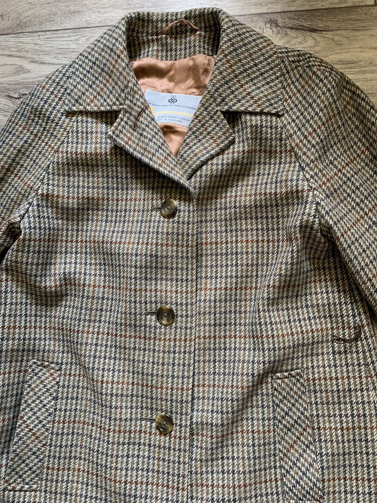 Aquascutum × Vintage Aquascutum Vintage Wool Coat Monogram Cotton Y2K USA Size L / US 10 / IT 46 - 2 Thumbnail