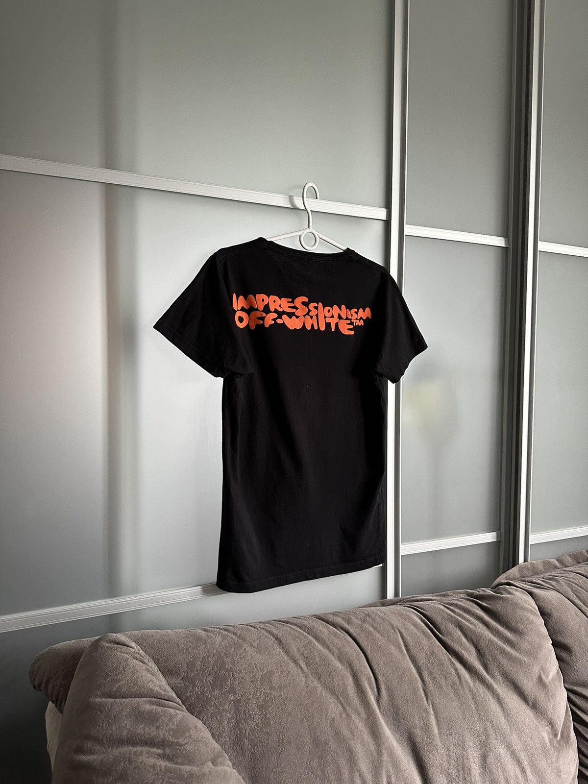 image of Off White Impressionism Bubble Logo Tee in Black, Men's (Size Small)