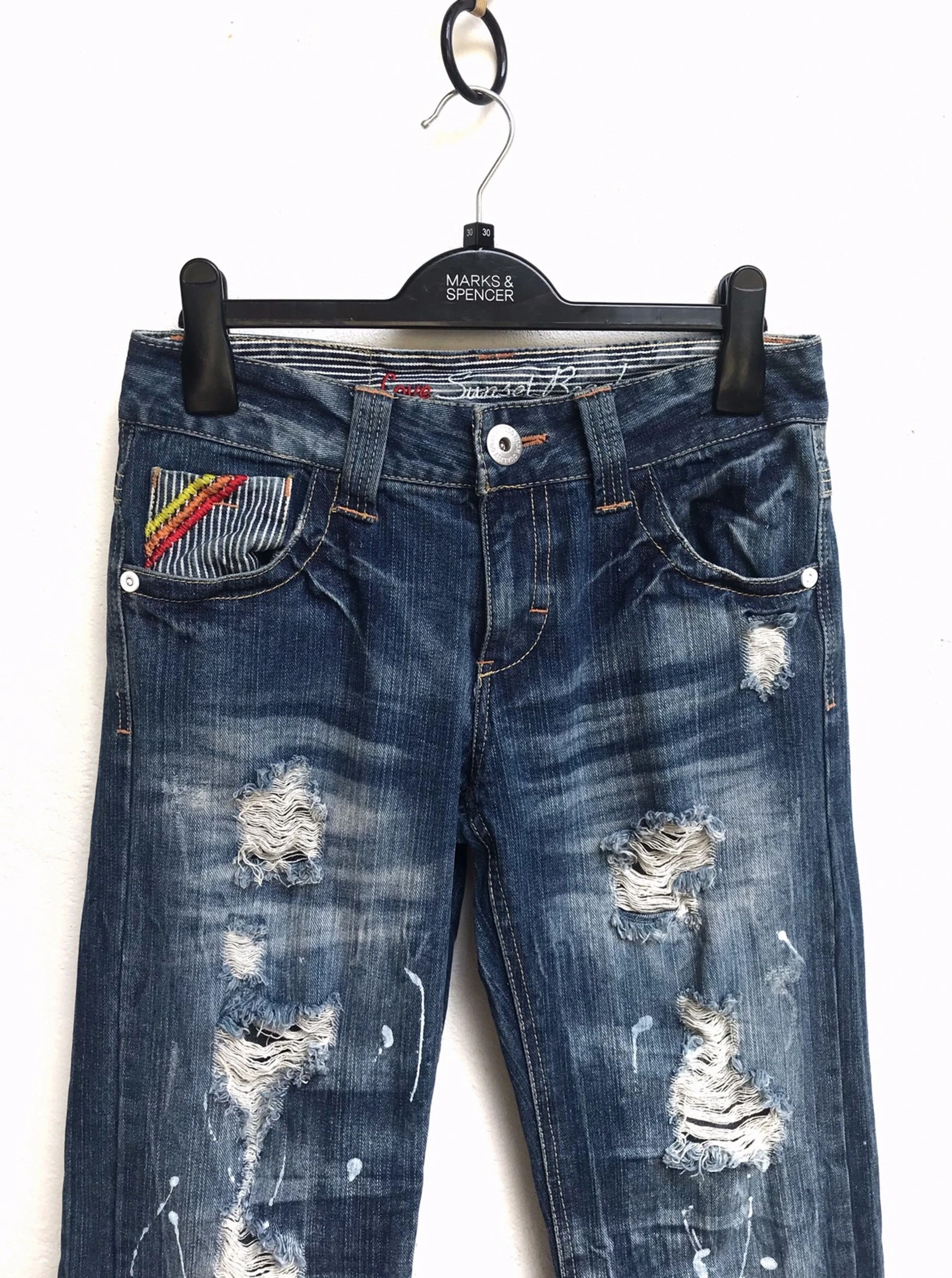 Japanese Brand Love Sunset Beach Styles Jeans Size US 28 / EU 44 - 4 Thumbnail