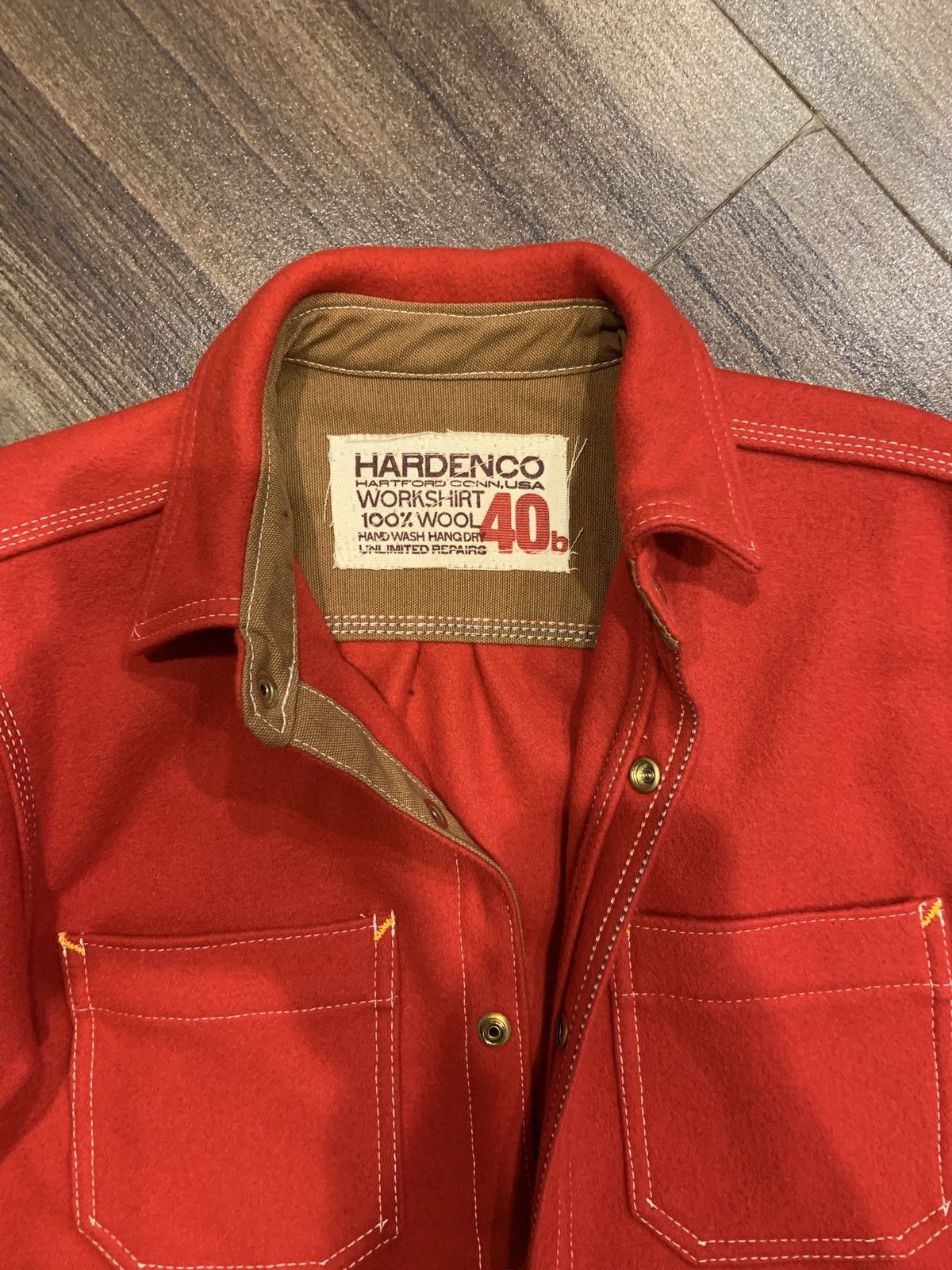 HARDENCO Rare HARDENCO 100% Cardinal Wool Workshirt Size US M / EU 48-50 / 2 - 2 Thumbnail