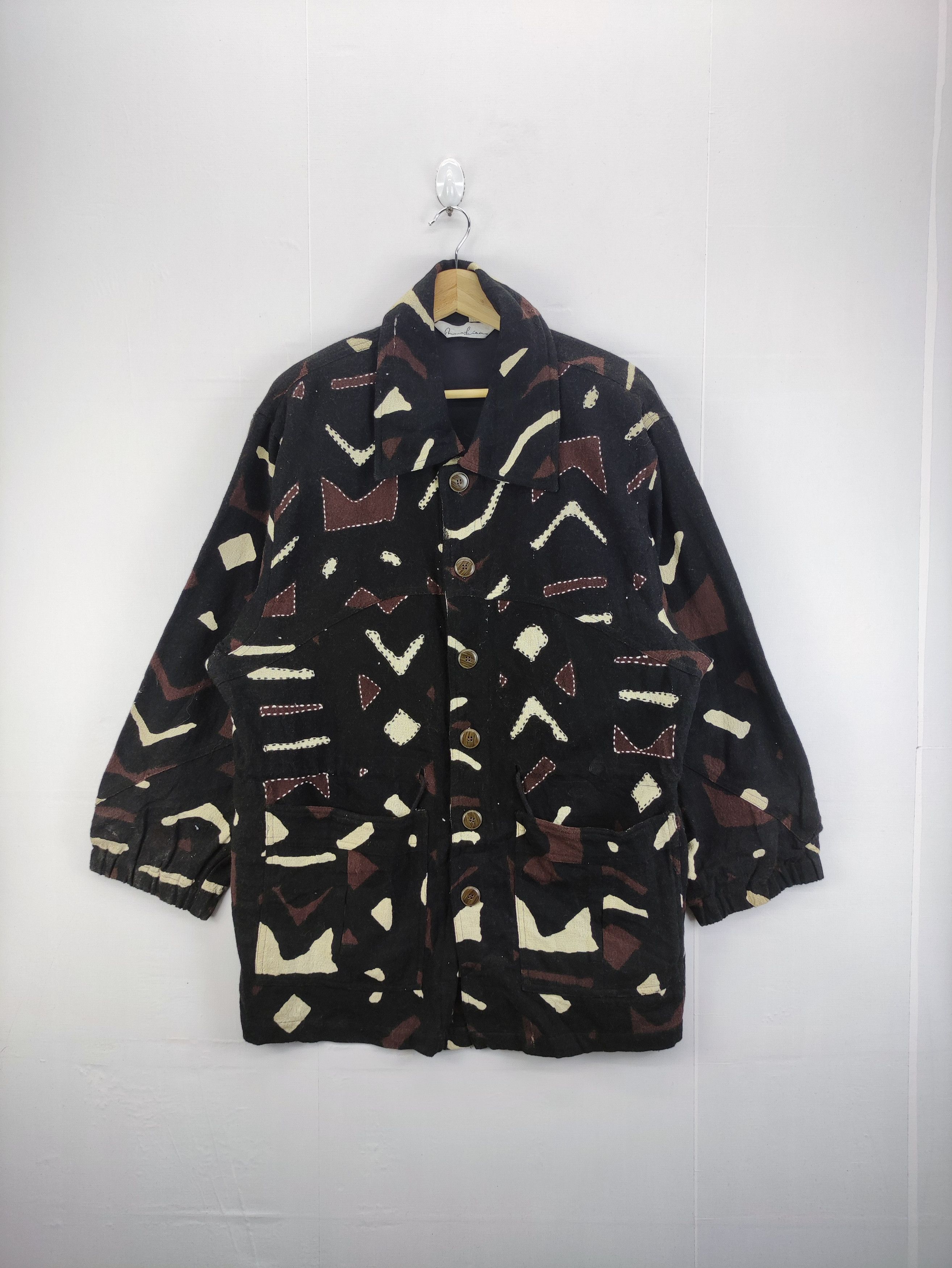 Japanese Brand Vintage Burlap Jacket Button Up Size US L / EU 52-54 / 3 - 1 Thumbnail