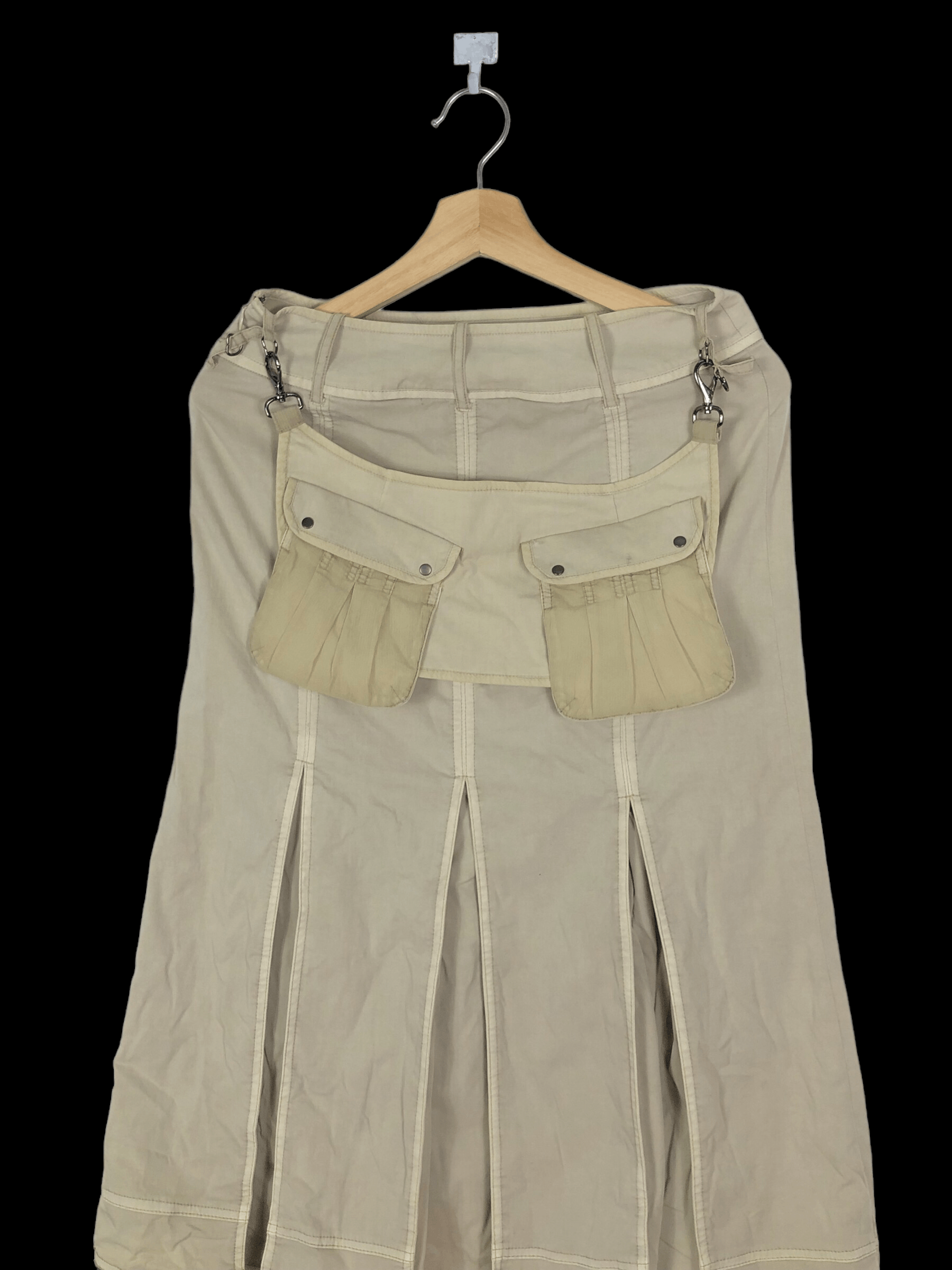Hiroko Koshino Homme RARE🔥VINTAGE HIROKO KOSHINO BIS PLEATED SKIRT Size 27" / US 4 / IT 40 - 4 Thumbnail