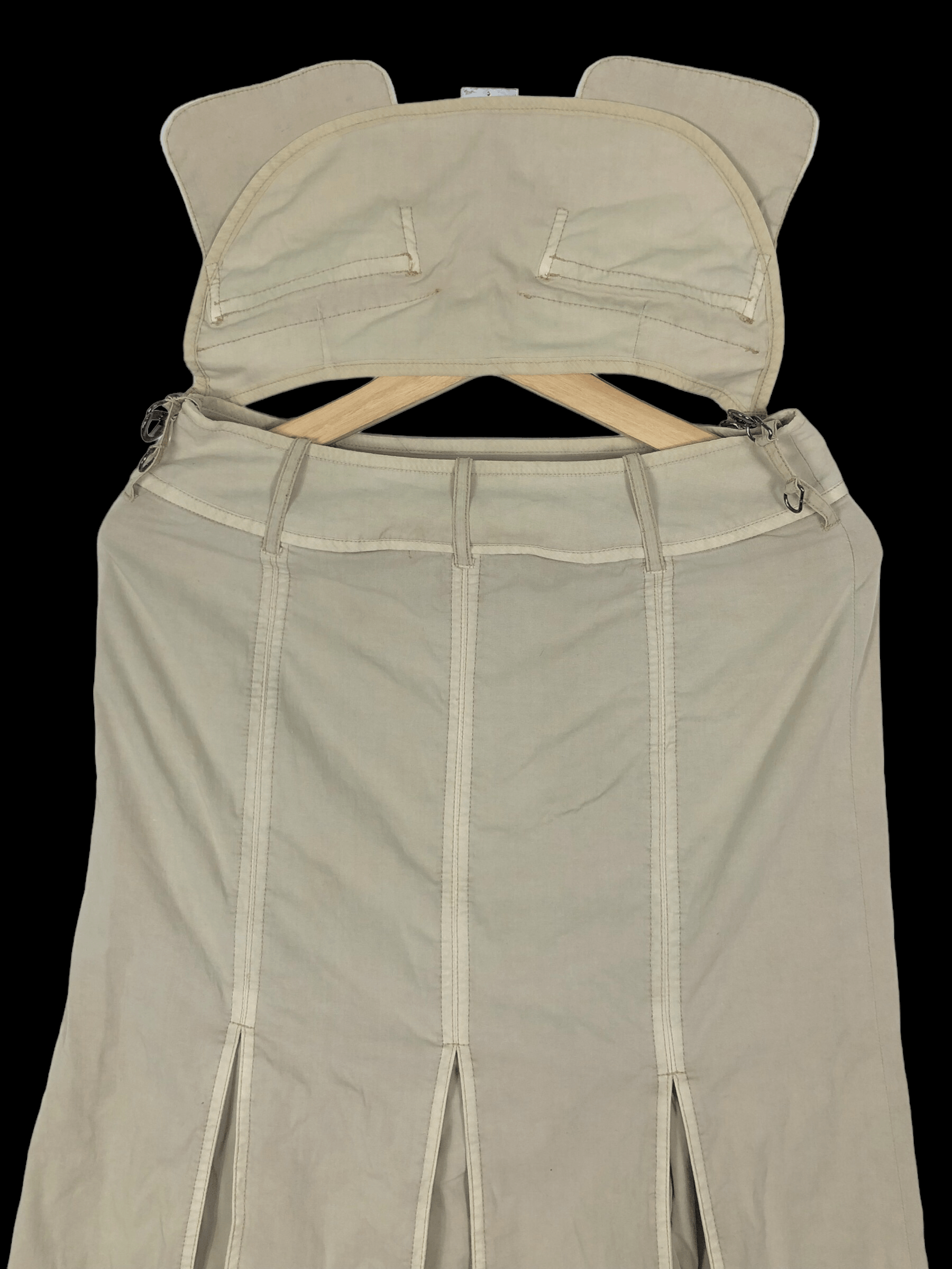 Hiroko Koshino Homme RARE🔥VINTAGE HIROKO KOSHINO BIS PLEATED SKIRT Size 27" / US 4 / IT 40 - 6 Thumbnail