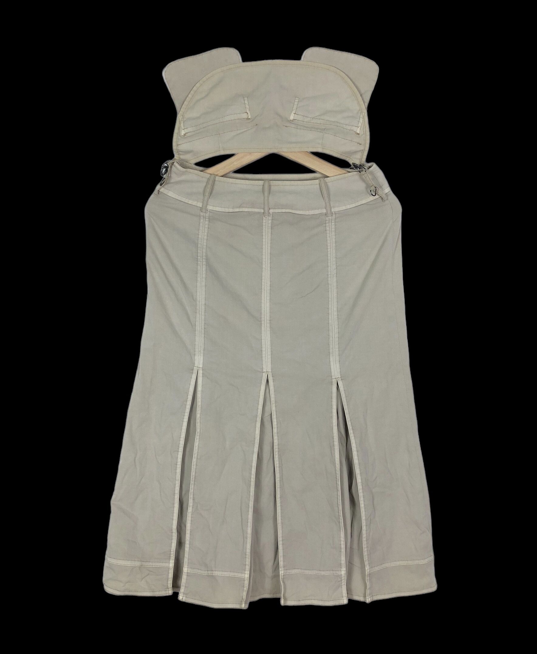 Hiroko Koshino Homme RARE🔥VINTAGE HIROKO KOSHINO BIS PLEATED SKIRT Size 27" / US 4 / IT 40 - 2 Thumbnail