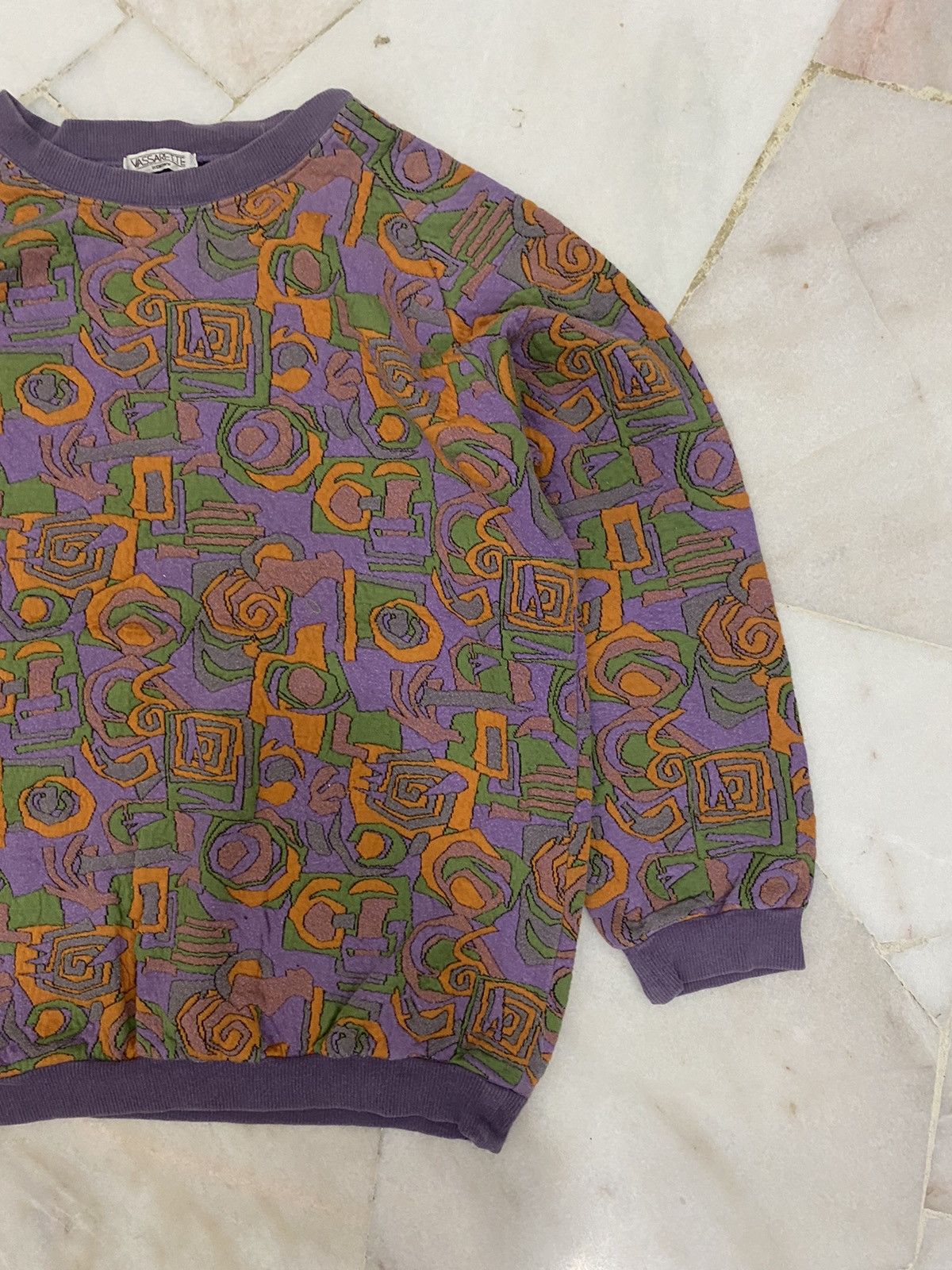 Beauty Beast × Japanese Brand × Vintage Vassarete Renown Multicolour Sweatshirt Size US M / EU 48-50 / 2 - 4 Thumbnail