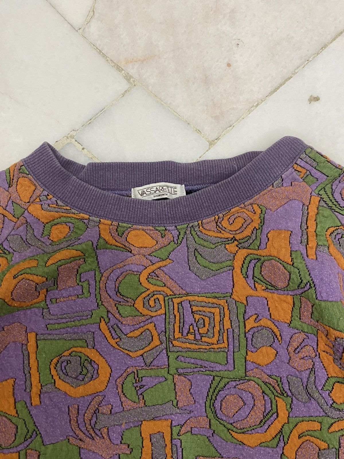 Beauty Beast × Japanese Brand × Vintage Vassarete Renown Multicolour Sweatshirt Size US M / EU 48-50 / 2 - 5 Thumbnail