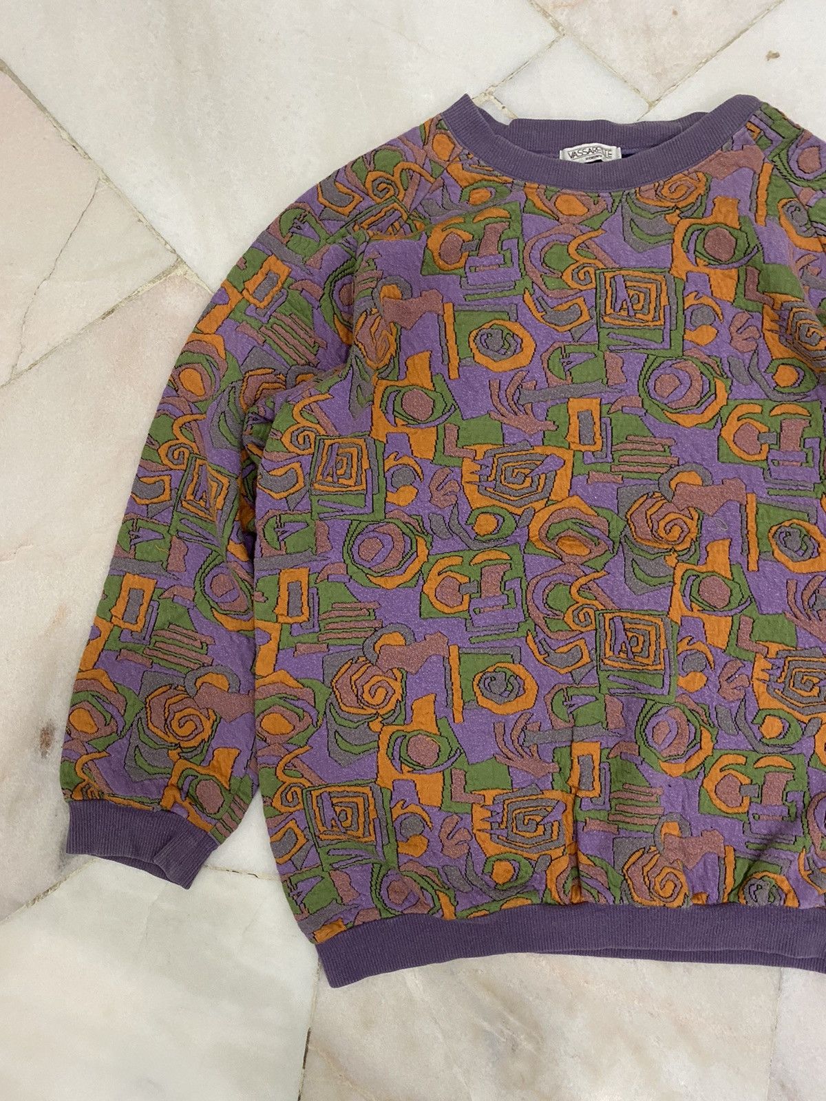 Beauty Beast × Japanese Brand × Vintage Vassarete Renown Multicolour Sweatshirt Size US M / EU 48-50 / 2 - 3 Thumbnail