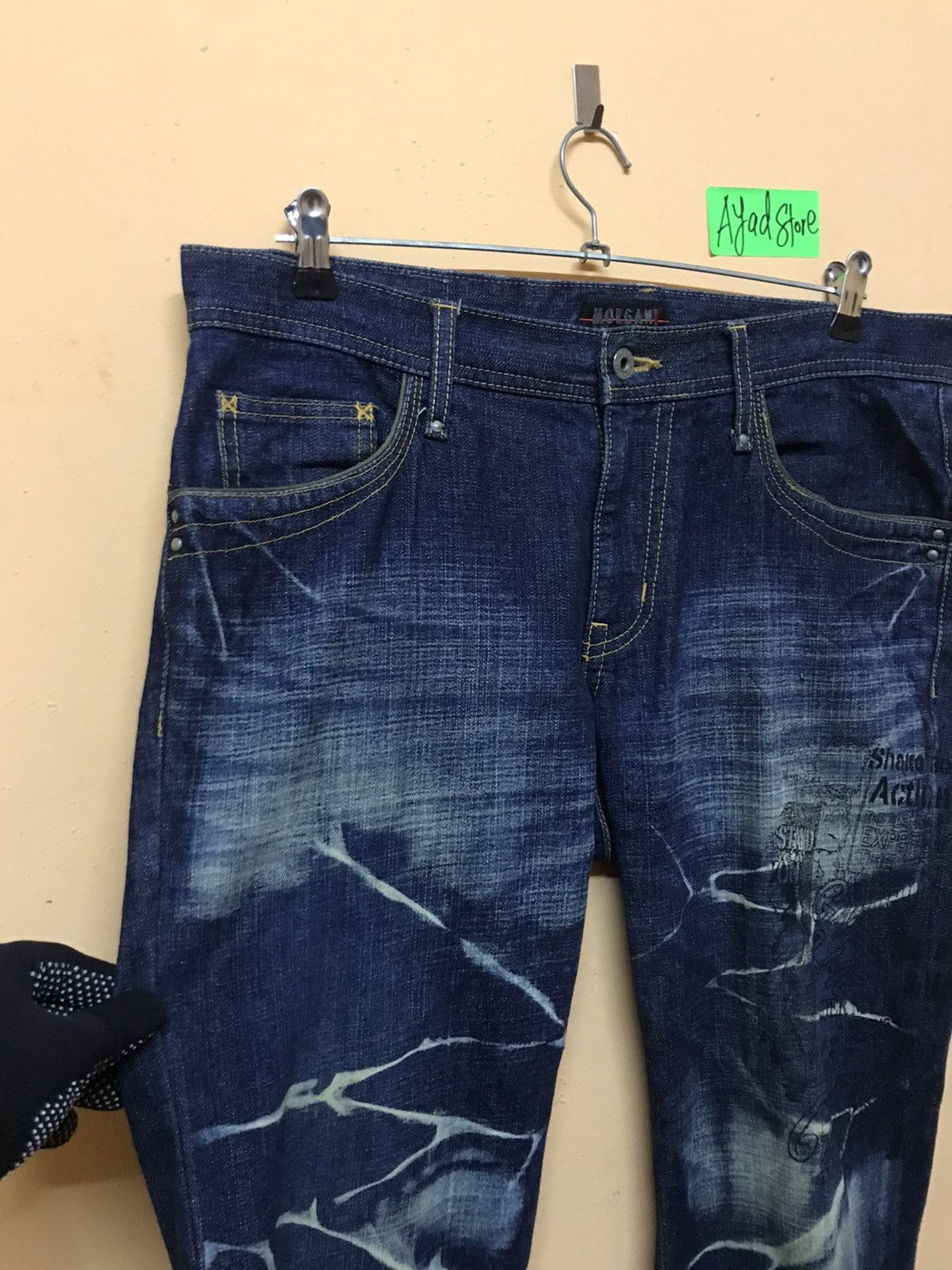 Japanese Brand × Morgan Homme ‼️MORGAN HOMME BOOTCUT DENIM ‼️NICE DESIGN Size US 36 / EU 52 - 5 Thumbnail