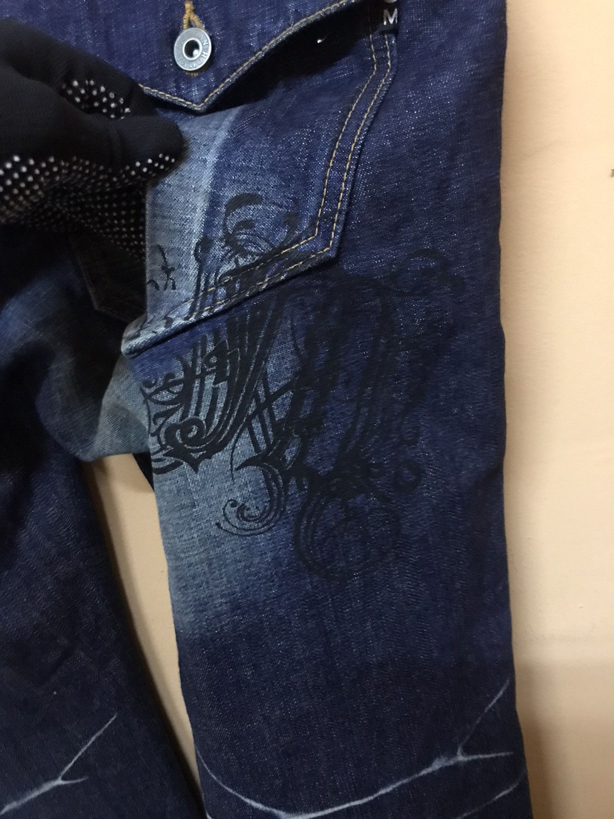 Japanese Brand × Morgan Homme ‼️MORGAN HOMME BOOTCUT DENIM ‼️NICE DESIGN Size US 36 / EU 52 - 10 Thumbnail