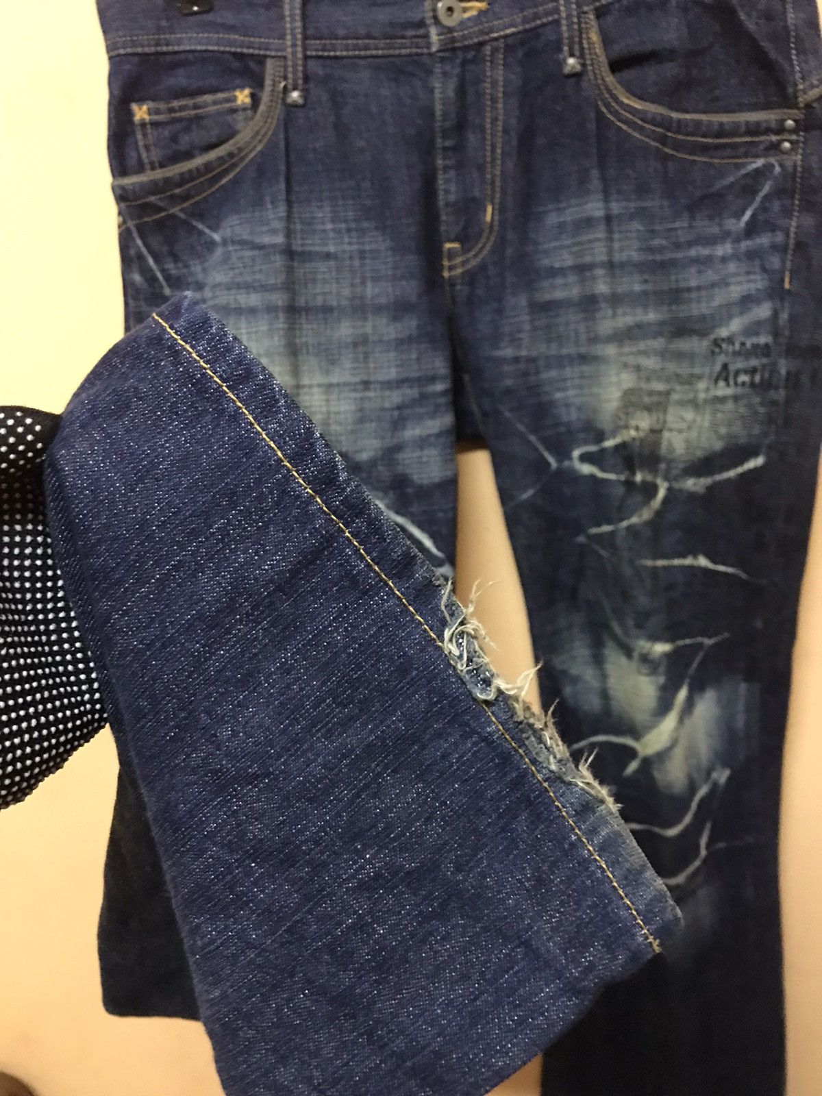 Japanese Brand × Morgan Homme ‼️MORGAN HOMME BOOTCUT DENIM ‼️NICE DESIGN Size US 36 / EU 52 - 7 Thumbnail