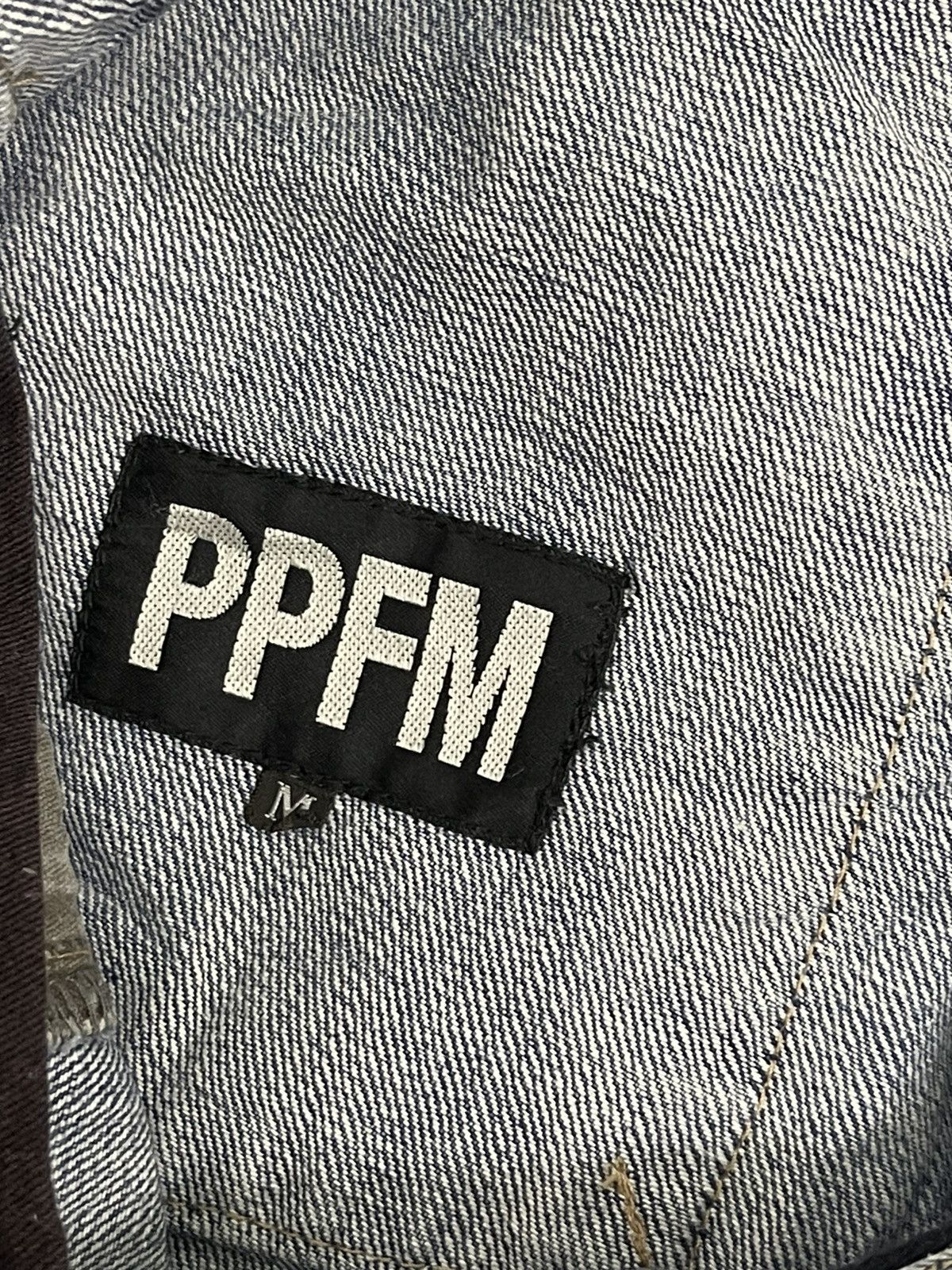 Japanese Brand PPFM Multizipped Distressed Denim Slim 6🟦 Size US 32 / EU 48 - 11 Thumbnail