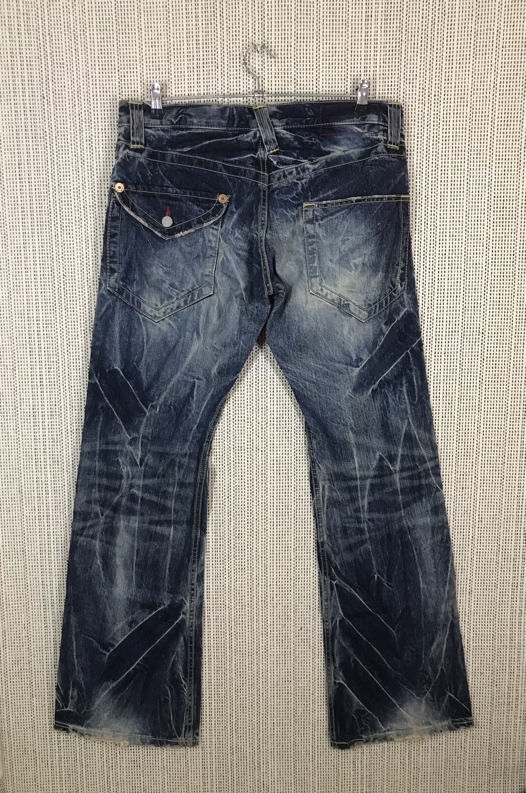 Japanese Brand × Seditionaries ‼️MADE IN JAPAN VINTAGE BLUE WAY FLARE DENIM‼️ Size US 34 / EU 50 - 2 Thumbnail