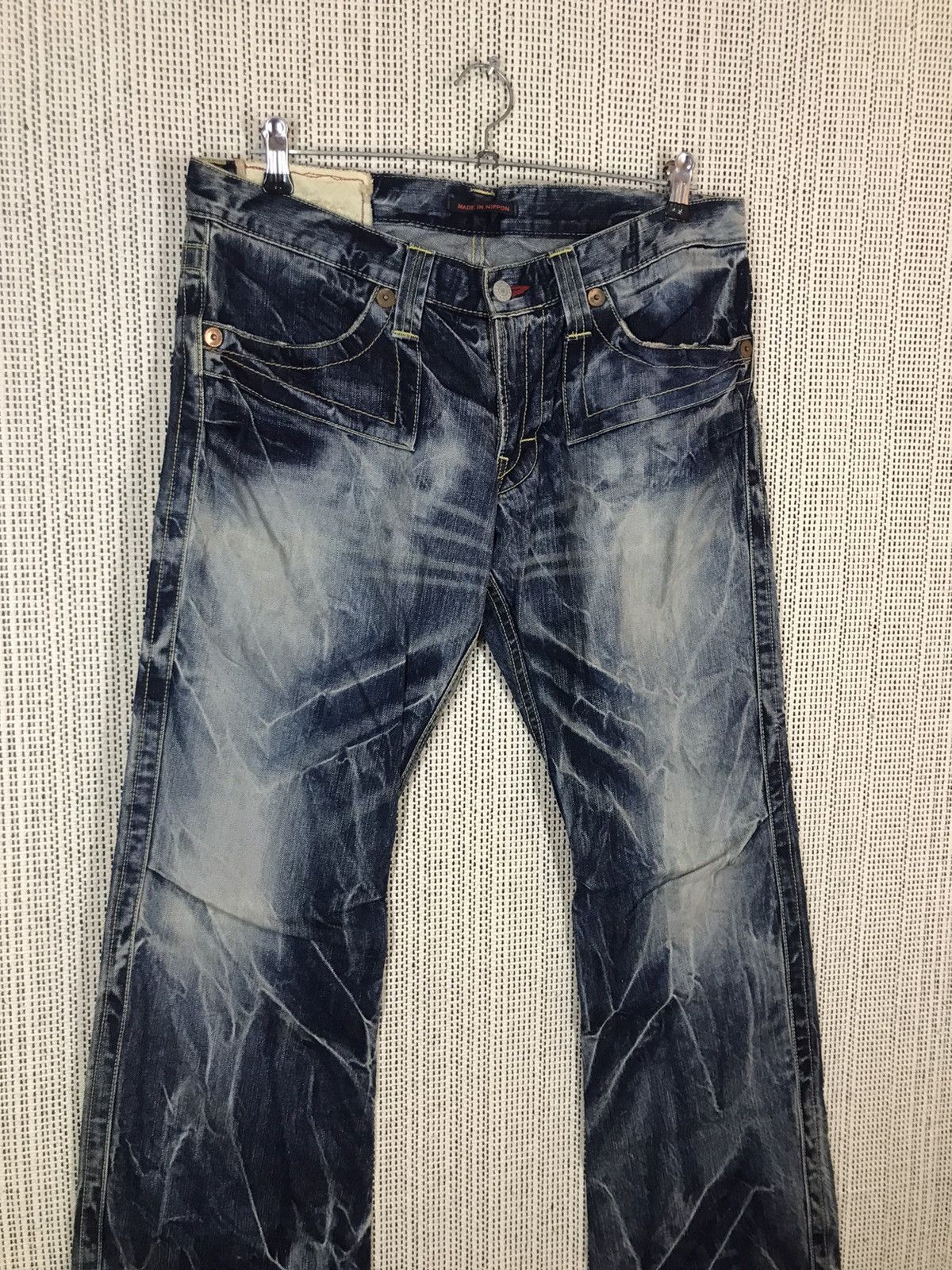 Japanese Brand × Seditionaries ‼️MADE IN JAPAN VINTAGE BLUE WAY FLARE DENIM‼️ Size US 34 / EU 50 - 3 Thumbnail
