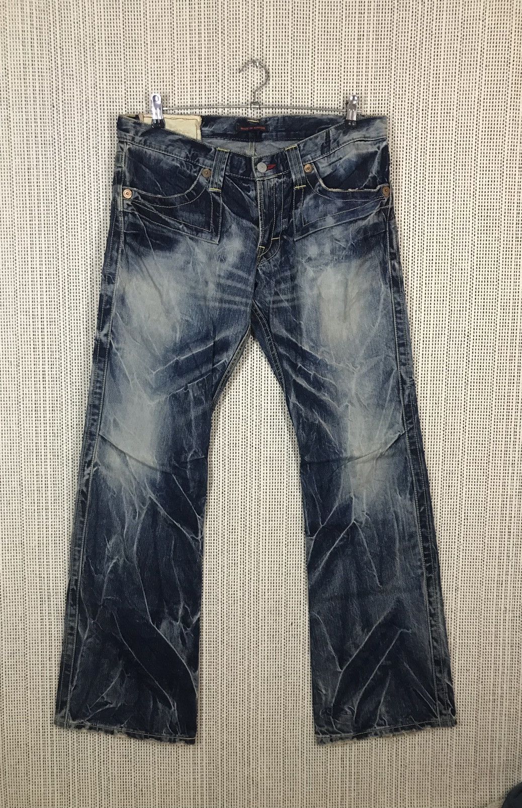 Japanese Brand × Seditionaries ‼️MADE IN JAPAN VINTAGE BLUE WAY FLARE DENIM‼️ Size US 34 / EU 50 - 1 Thumbnail