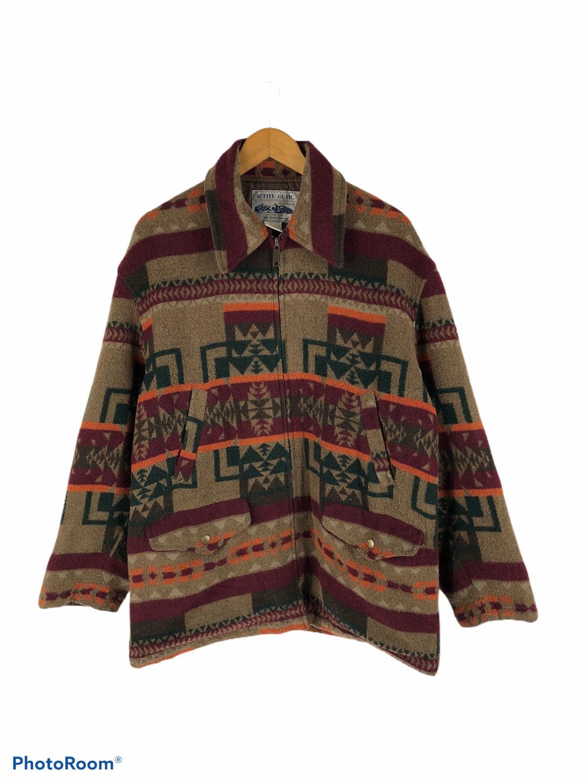 Japanese Brand 🔥ACTIVE GEAR NAVAJO NATIVE OUTDOOR Size US L / EU 52-54 / 3 - 4 Thumbnail