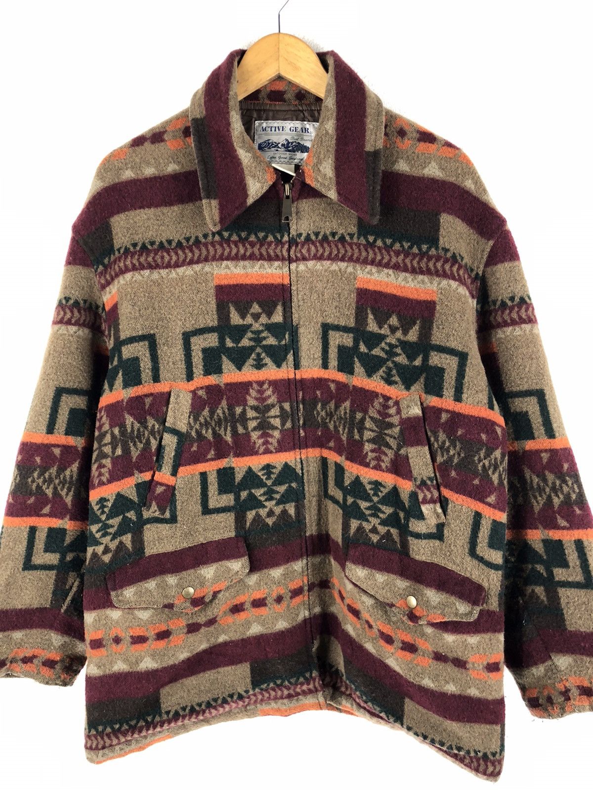 Japanese Brand 🔥ACTIVE GEAR NAVAJO NATIVE OUTDOOR Size US L / EU 52-54 / 3 - 9 Thumbnail