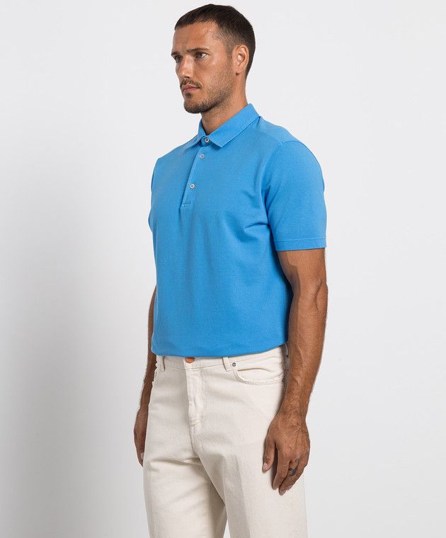 Loro Piana LORO PIANA dusty rose pique cotton polo shirt Large NWT Size US L / EU 52-54 / 3 - 2 Thumbnail