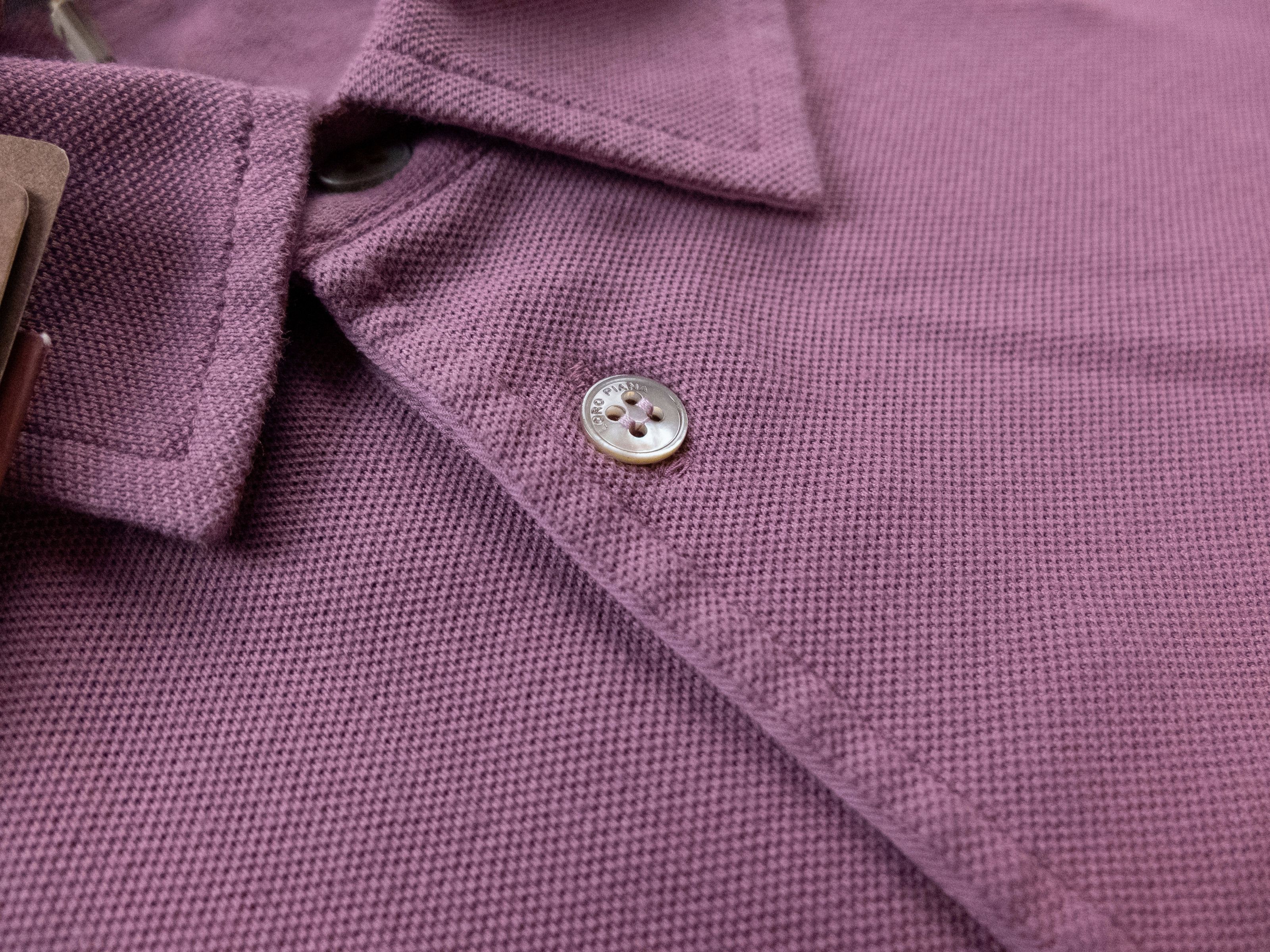 Loro Piana LORO PIANA dusty rose pique cotton polo shirt Large NWT Size US L / EU 52-54 / 3 - 5 Thumbnail