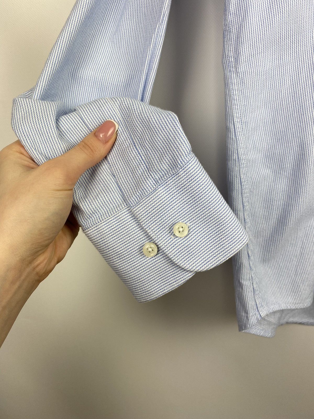 Suitsupply Suitsupply Egyptian Cotton men’s long sleeve button up shirt Size US L / EU 52-54 / 3 - 10 Thumbnail