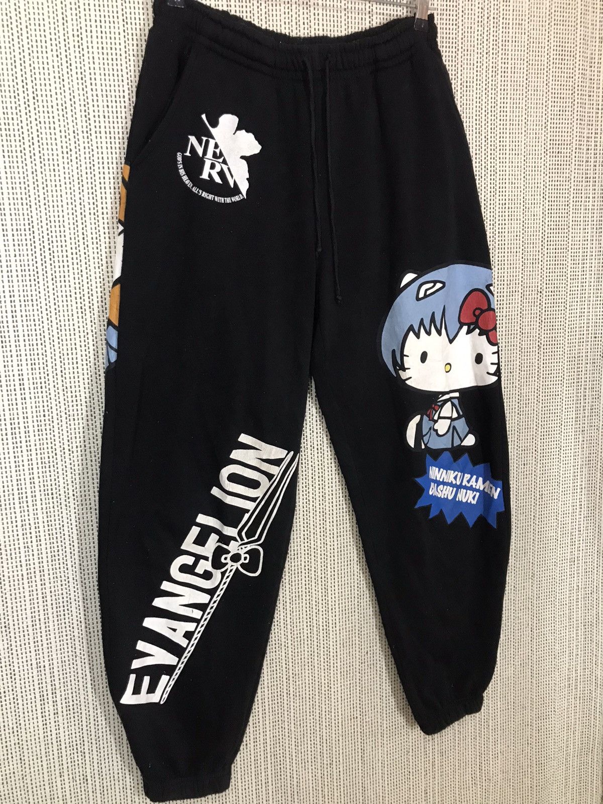 Anime × Japanese Brand × Vintage 🔥RARE🔥EVANGELION (REI&ASUKA) x HELLO KITTY SWEATPANT/JOGGER‼️ Size US 30 / EU 46 - 4 Thumbnail