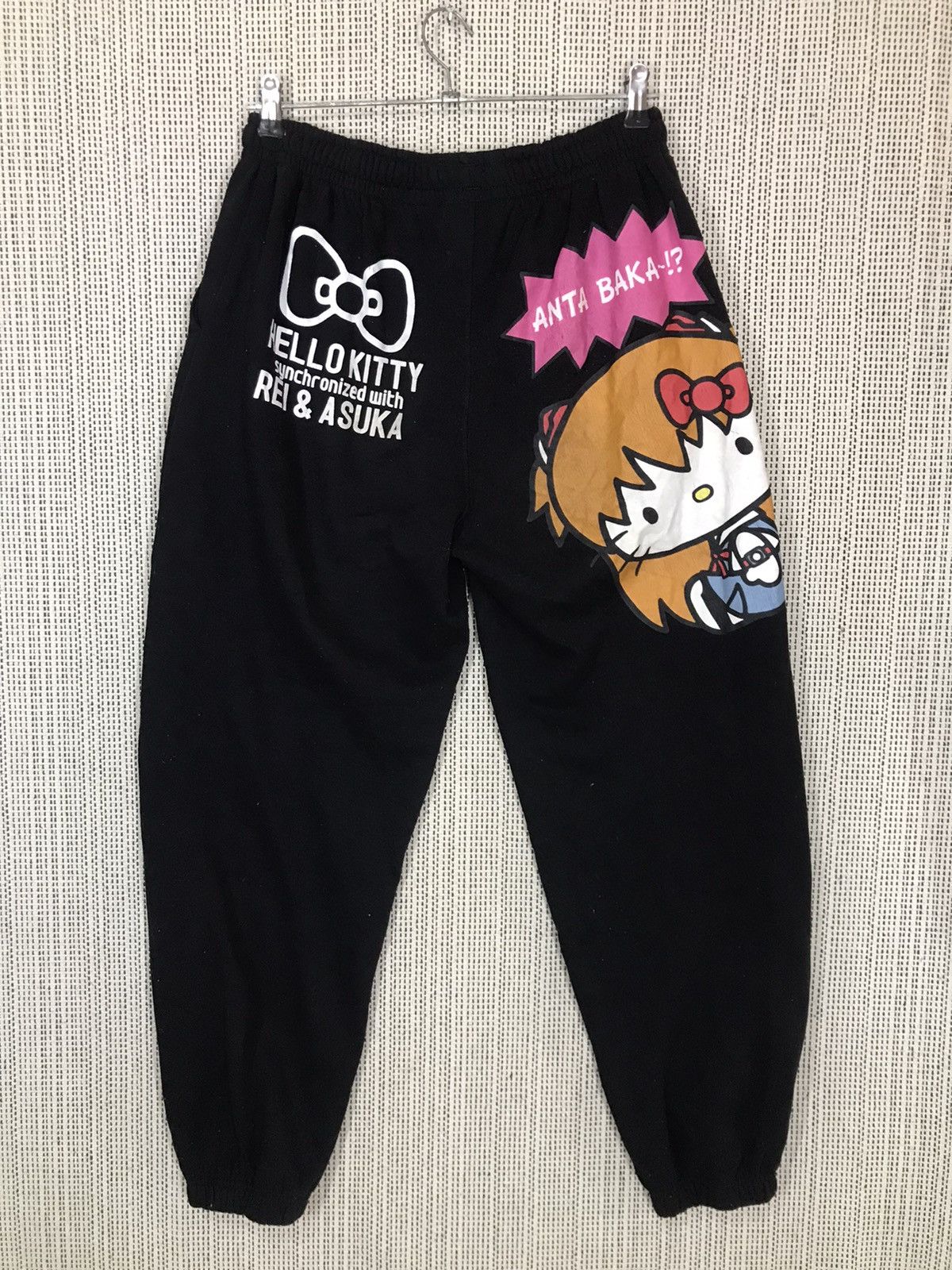 Anime × Japanese Brand × Vintage 🔥RARE🔥EVANGELION (REI&ASUKA) x HELLO KITTY SWEATPANT/JOGGER‼️ Size US 30 / EU 46 - 2 Thumbnail