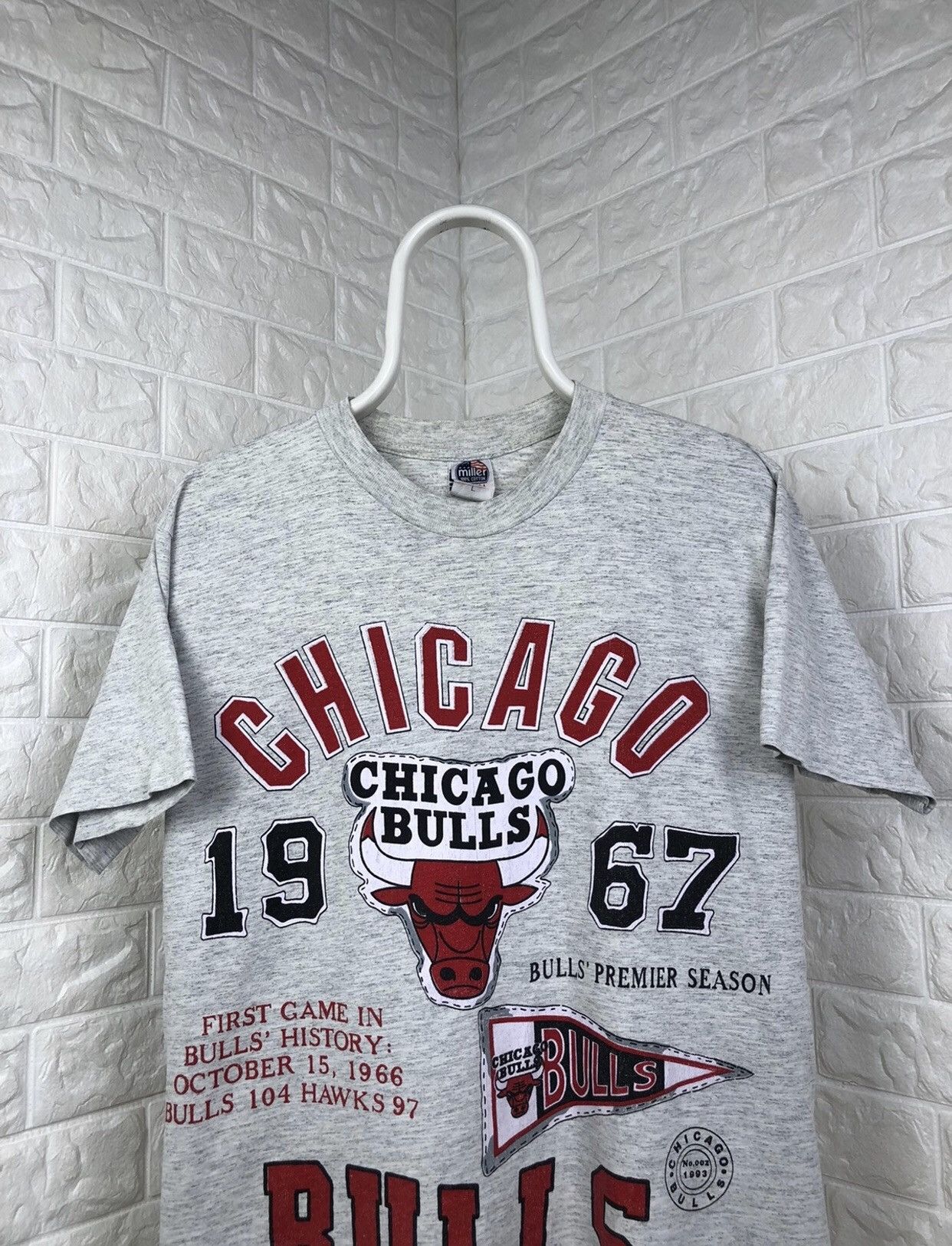 NBA × Vintage 1993 Chicago Bulls Vintage T-shirt Size US M / EU 48-50 / 2 - 3 Thumbnail