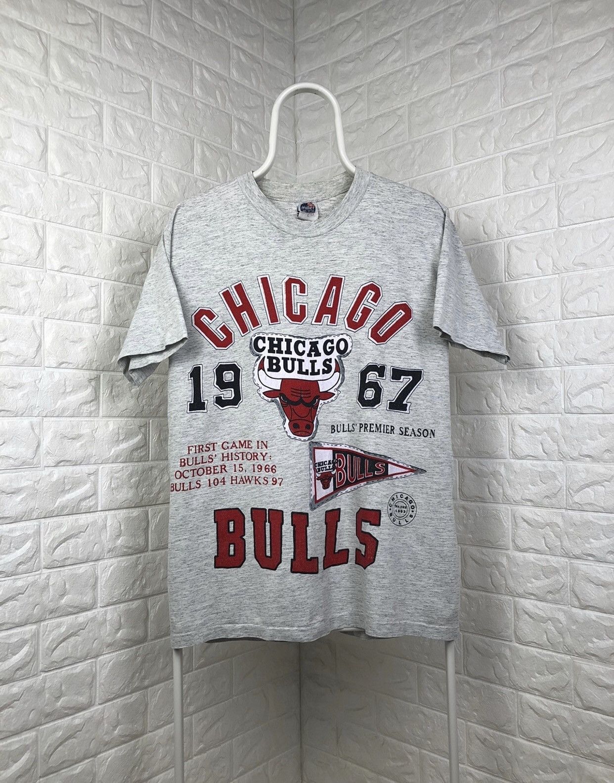 NBA × Vintage 1993 Chicago Bulls Vintage T-shirt Size US M / EU 48-50 / 2 - 1 Thumbnail
