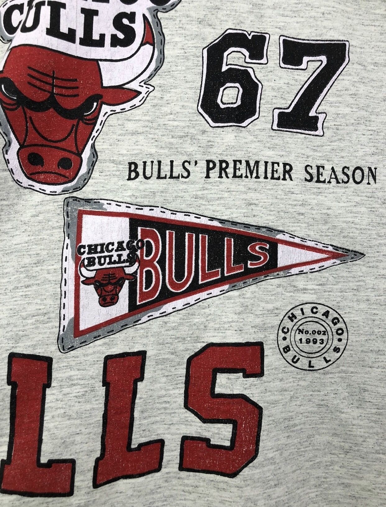 NBA × Vintage 1993 Chicago Bulls Vintage T-shirt Size US M / EU 48-50 / 2 - 8 Thumbnail