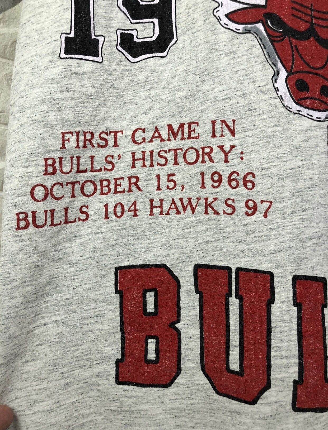 NBA × Vintage 1993 Chicago Bulls Vintage T-shirt Size US M / EU 48-50 / 2 - 10 Thumbnail