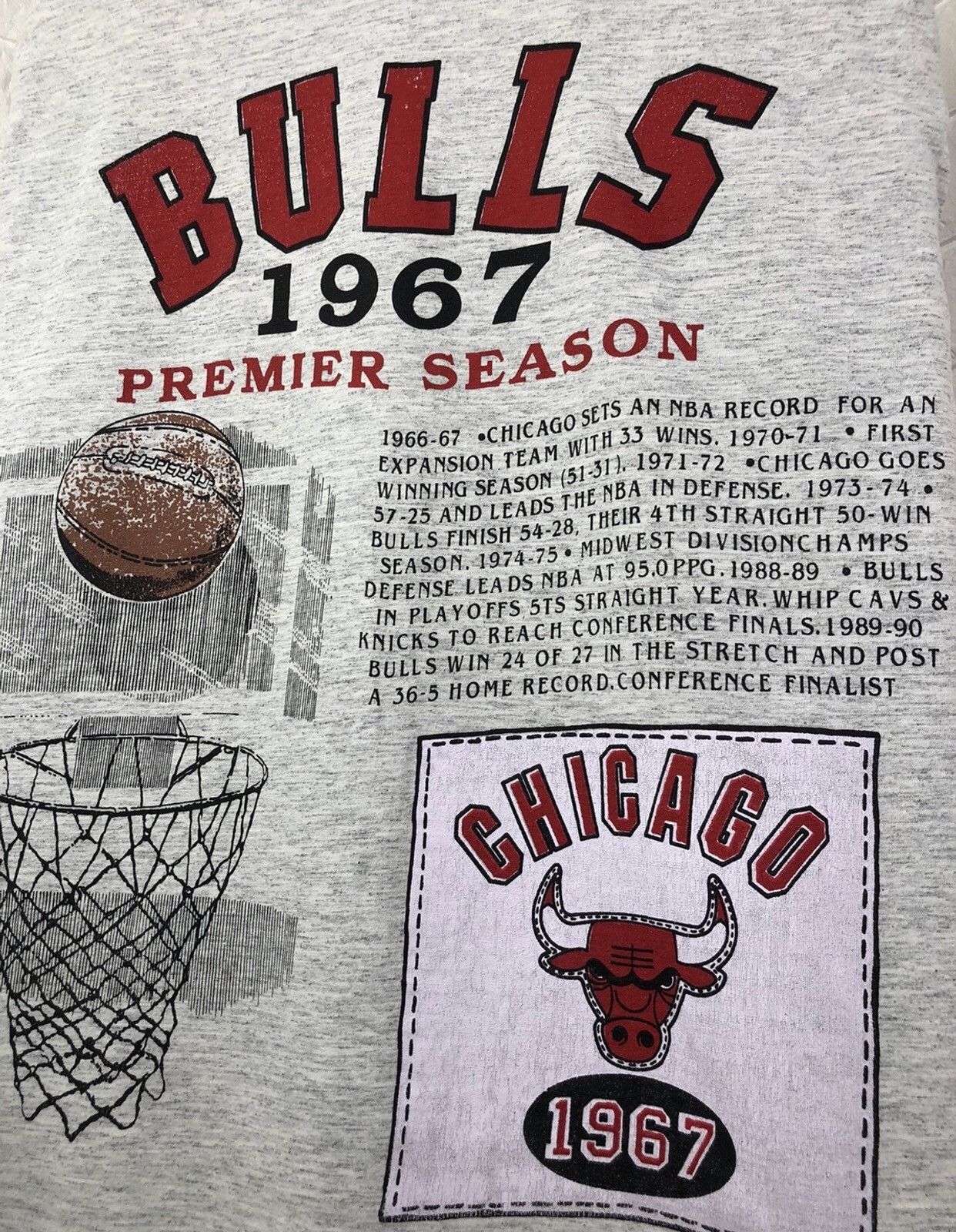 NBA × Vintage 1993 Chicago Bulls Vintage T-shirt Size US M / EU 48-50 / 2 - 12 Thumbnail