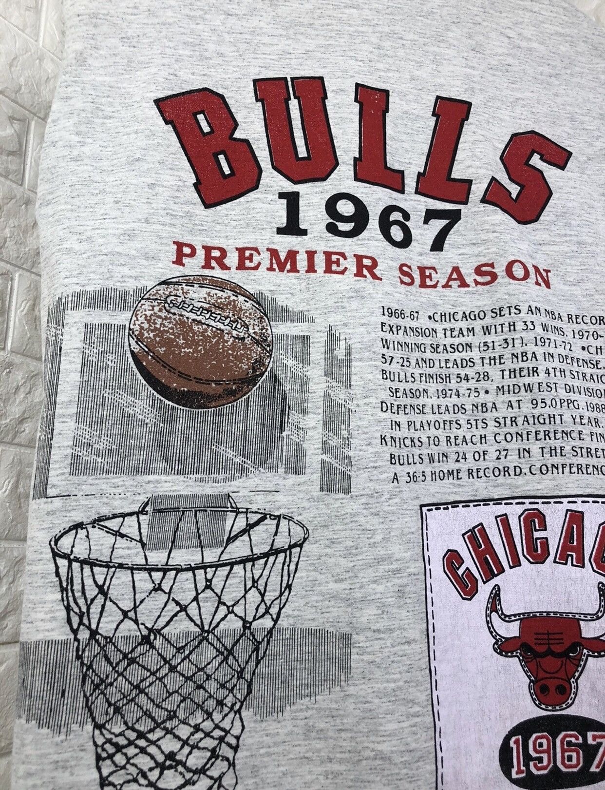NBA × Vintage 1993 Chicago Bulls Vintage T-shirt Size US M / EU 48-50 / 2 - 11 Thumbnail