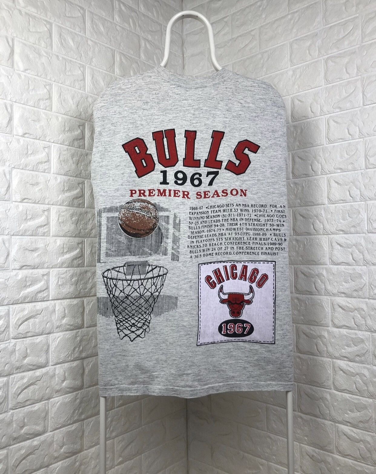 NBA × Vintage 1993 Chicago Bulls Vintage T-shirt Size US M / EU 48-50 / 2 - 2 Thumbnail