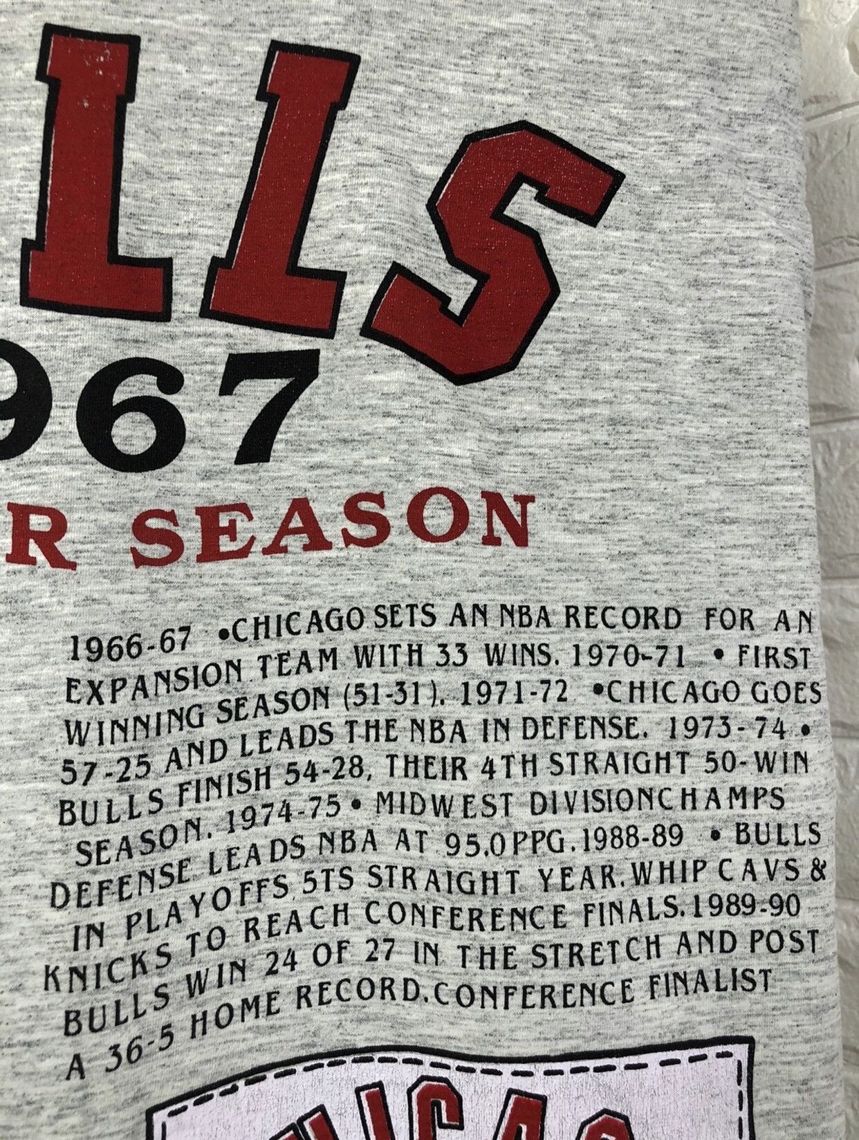 NBA × Vintage 1993 Chicago Bulls Vintage T-shirt Size US M / EU 48-50 / 2 - 15 Thumbnail